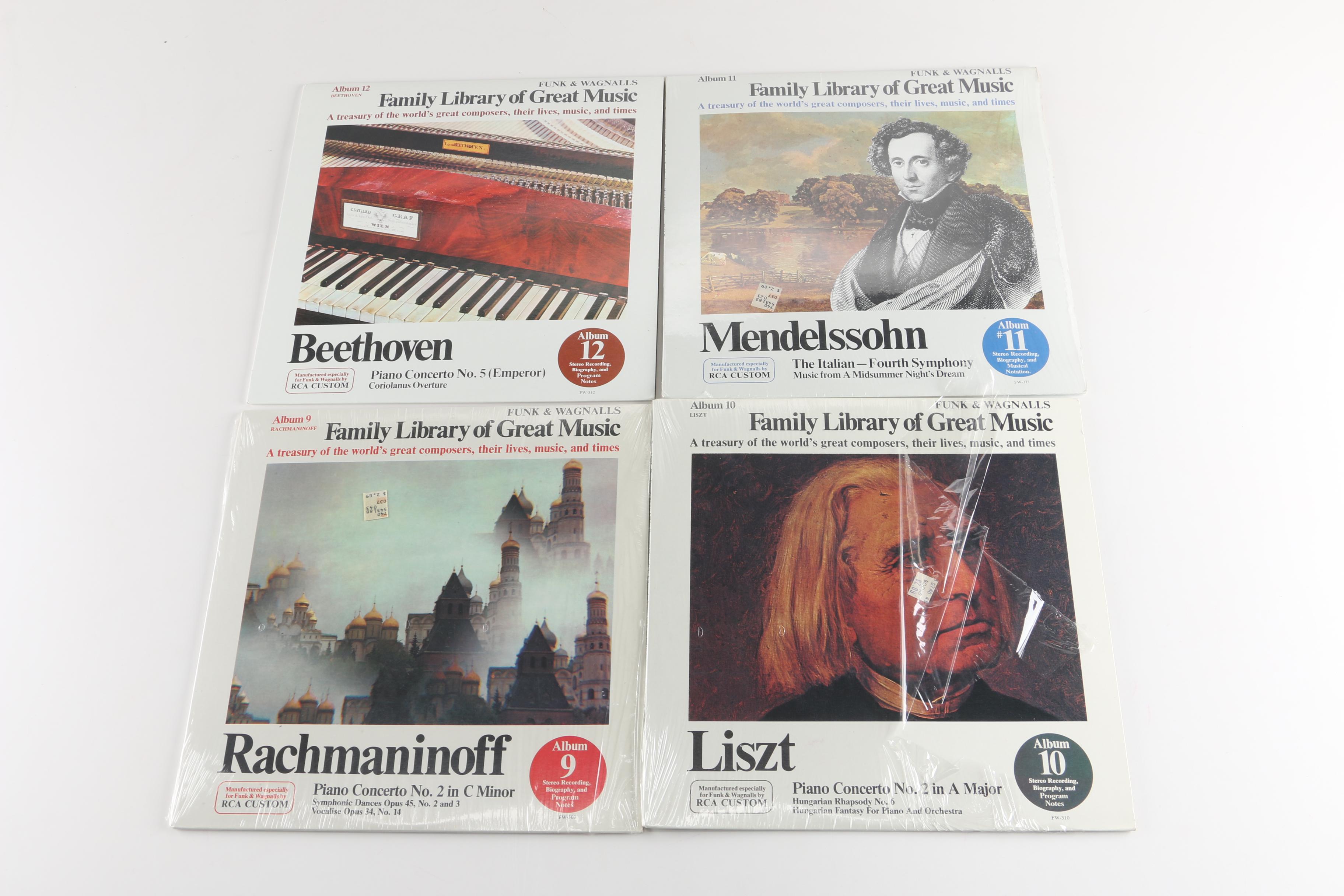"Family Library of Great Music" Classical Composer Records