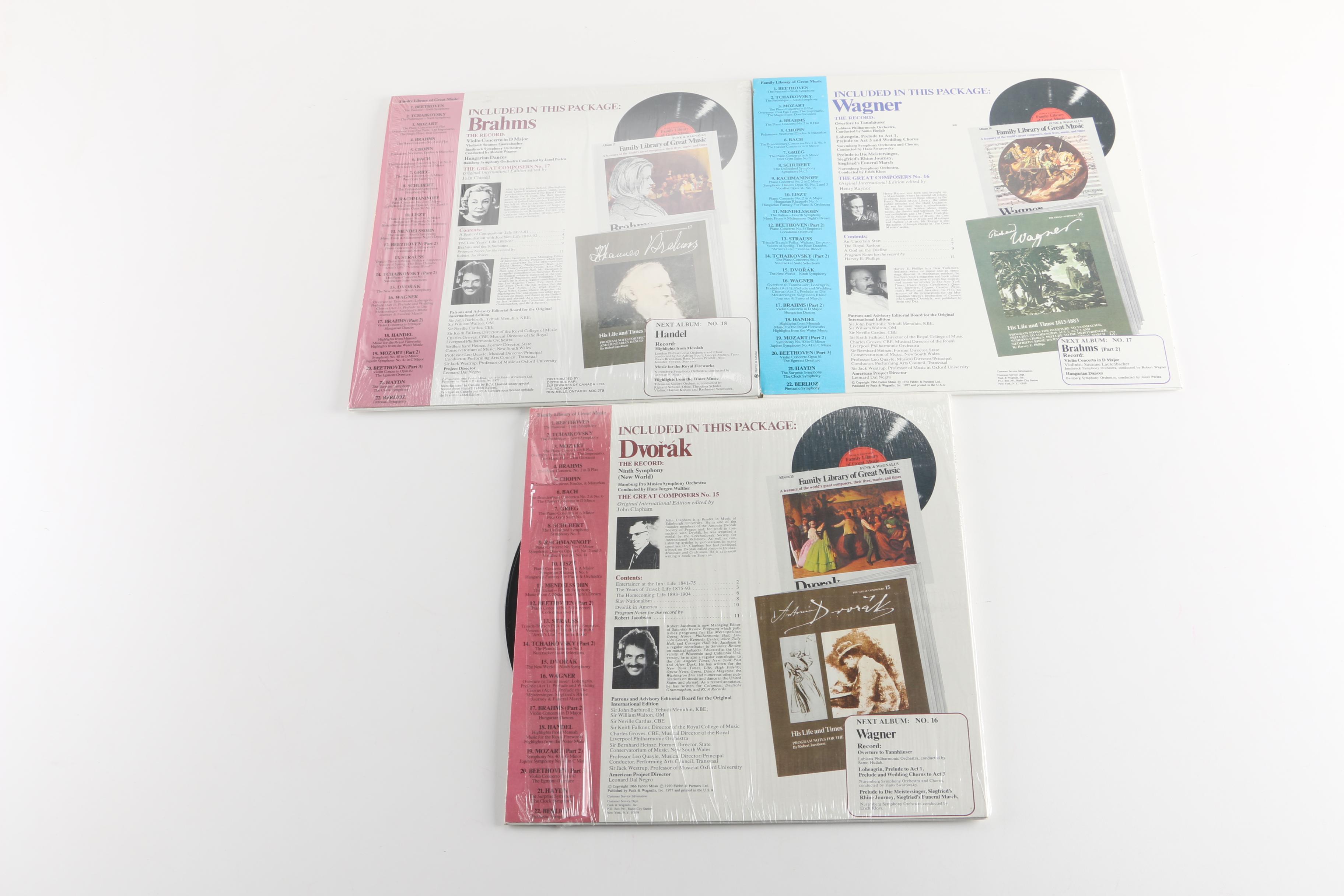 "Family Library of Great Music" Classical Composer Records