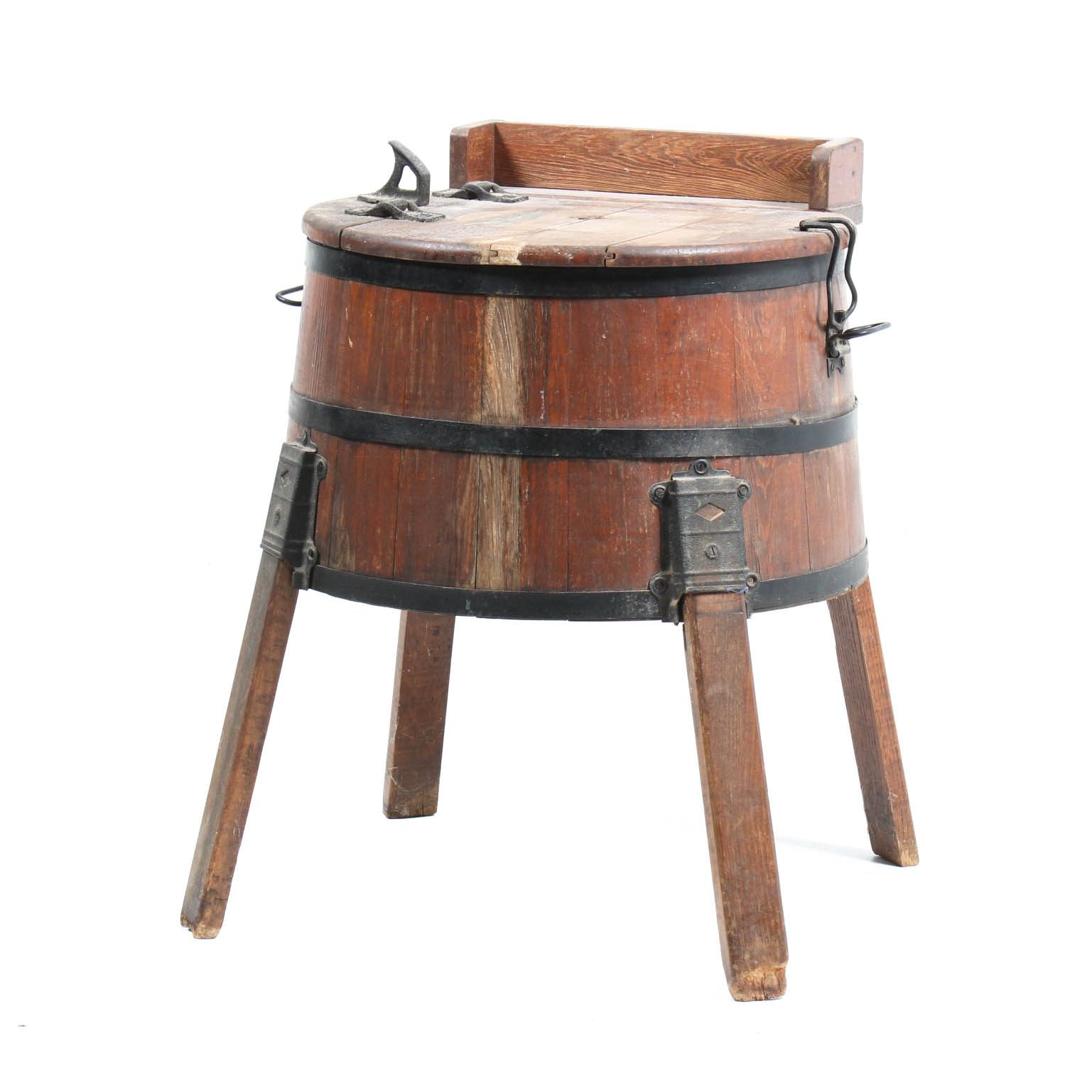 Antique Wooden Wash Tub on Stand