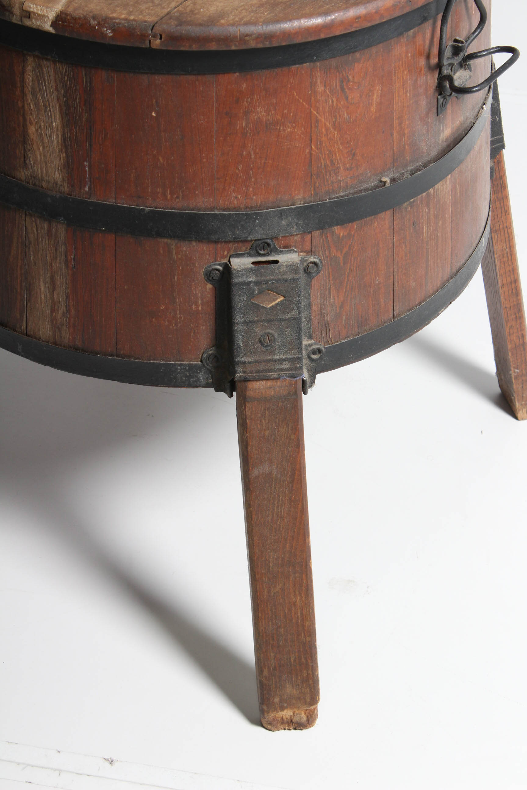 Antique Wooden Wash Tub on Stand