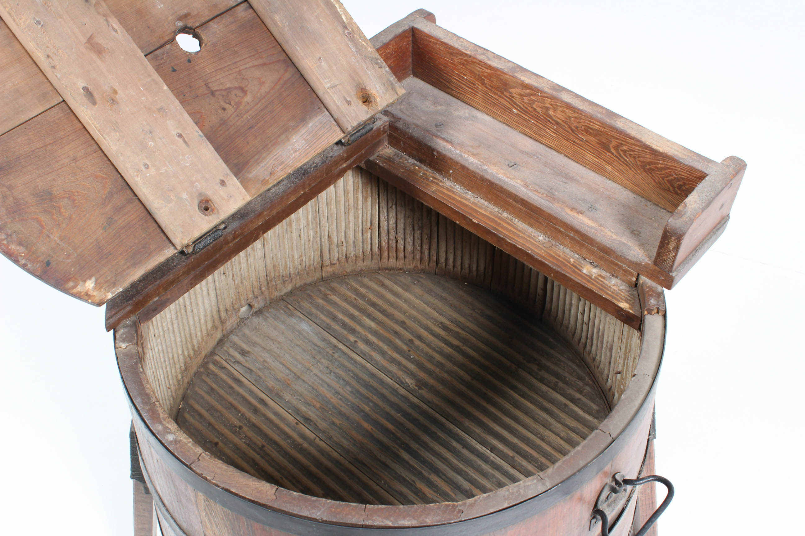 Antique Wooden Wash Tub on Stand