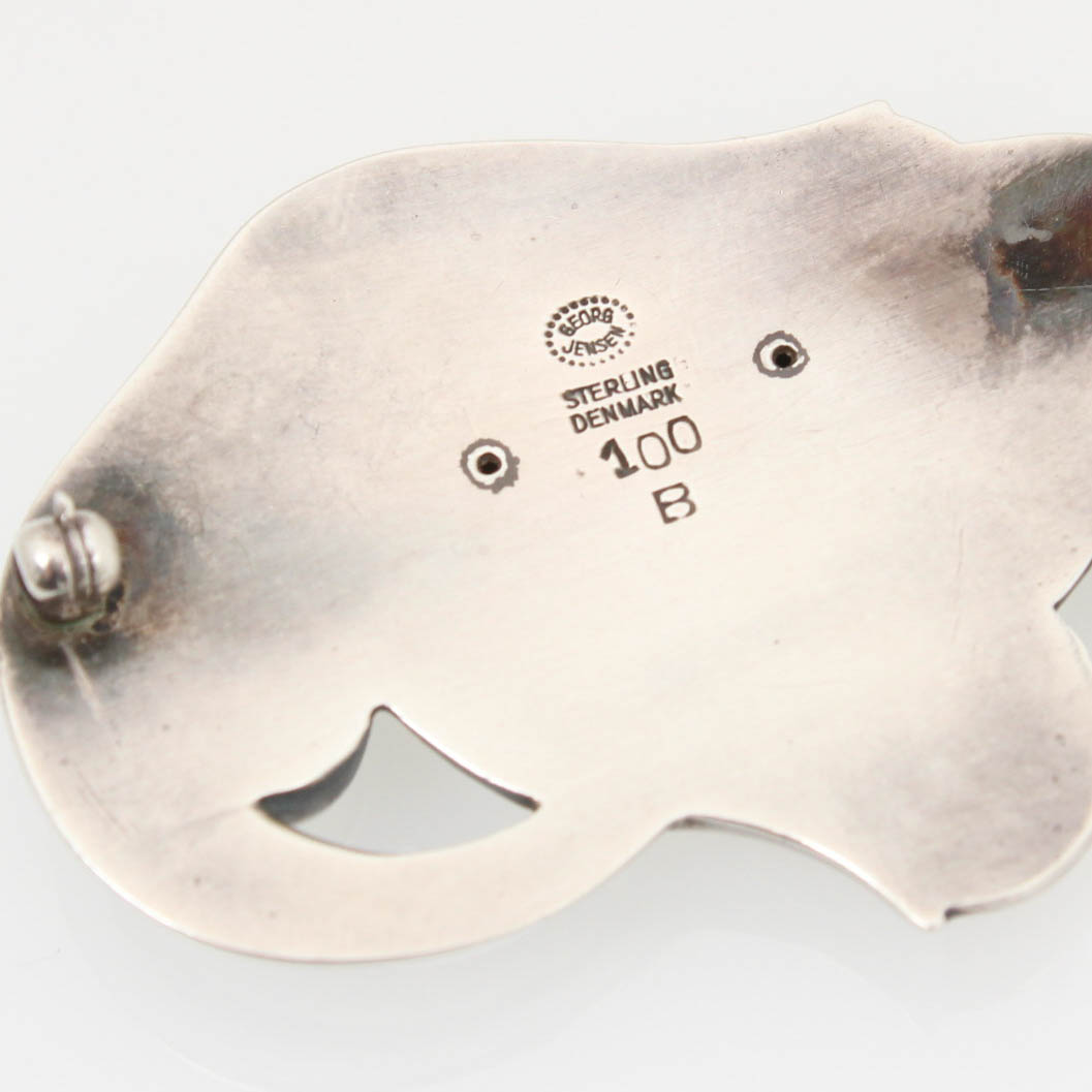 Georg Jensen Sterling Silver Lotus Brooch