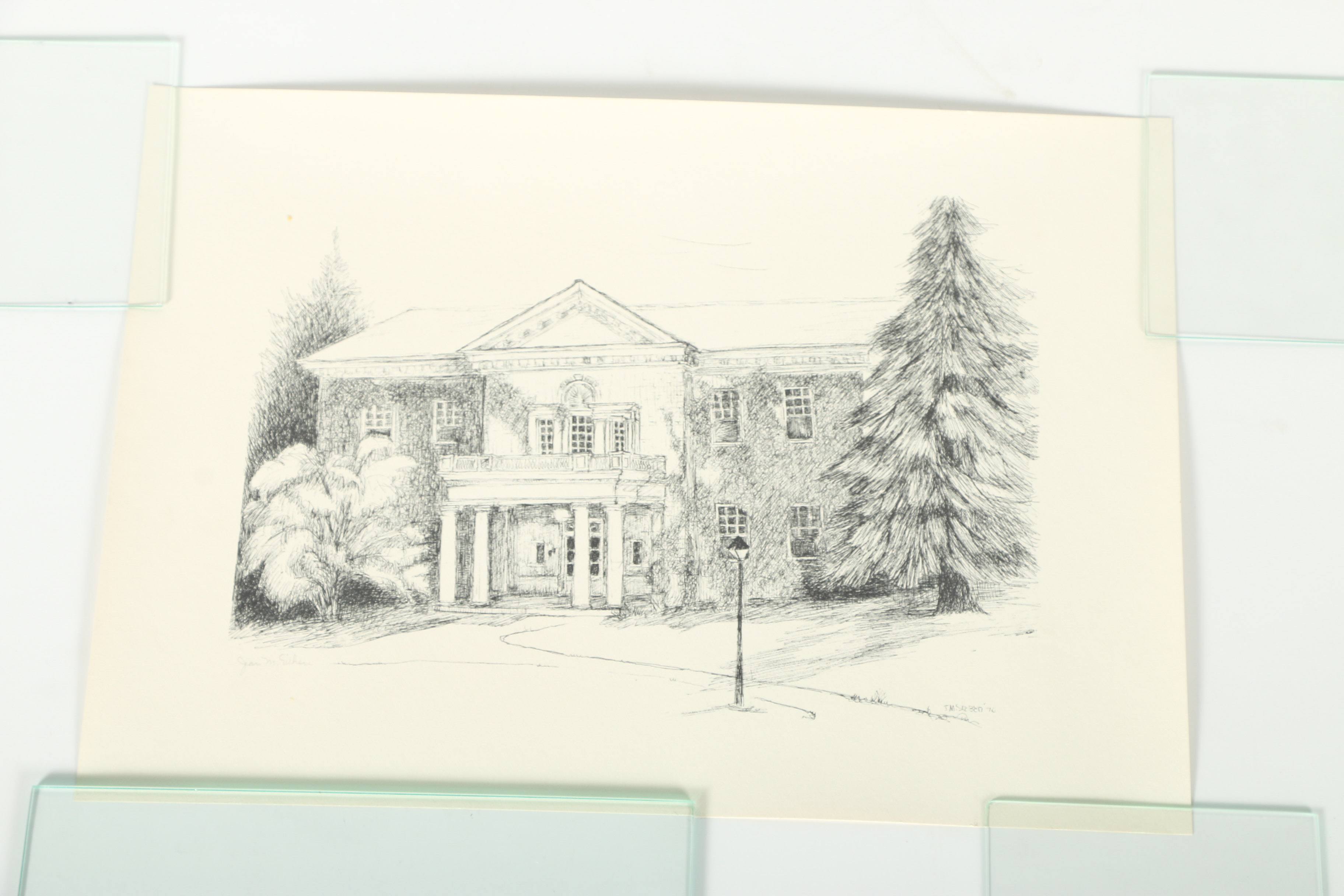 Jean M. Sieben Signed Lithographs of Shimer College
