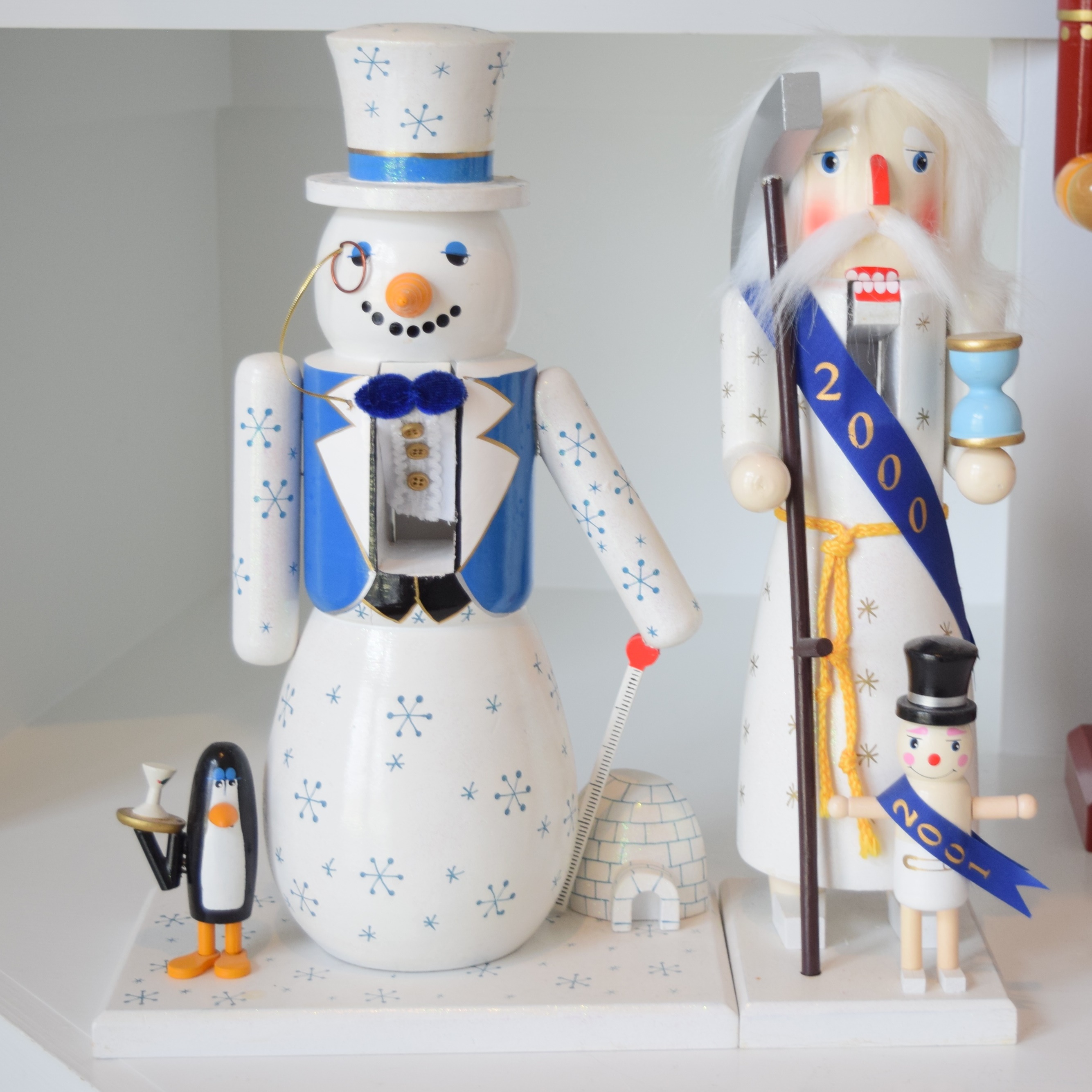 An Assortment of Sixteen Wooden Nutcrackers in Various Sizes