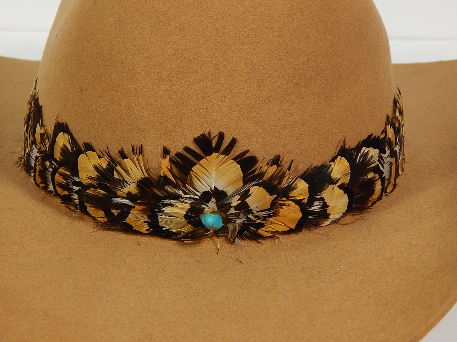 Stetson XXXX "Beaver" Cowboy Hat with Pheasant Band