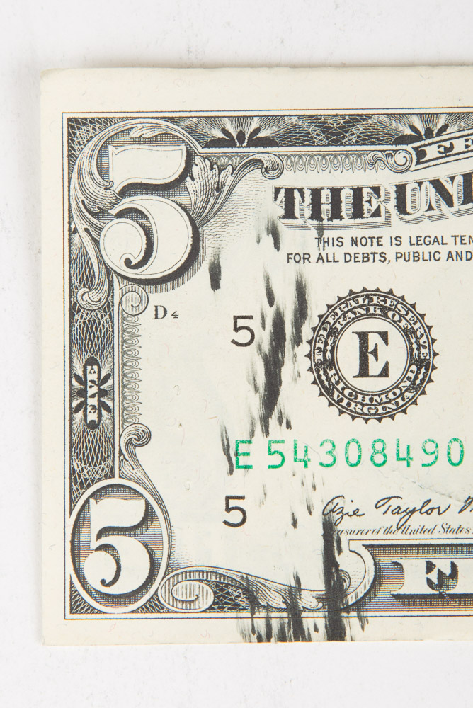 Ink Error Federal Reserve Notes