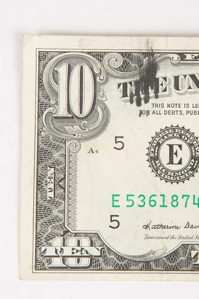 Ink Error Federal Reserve Notes