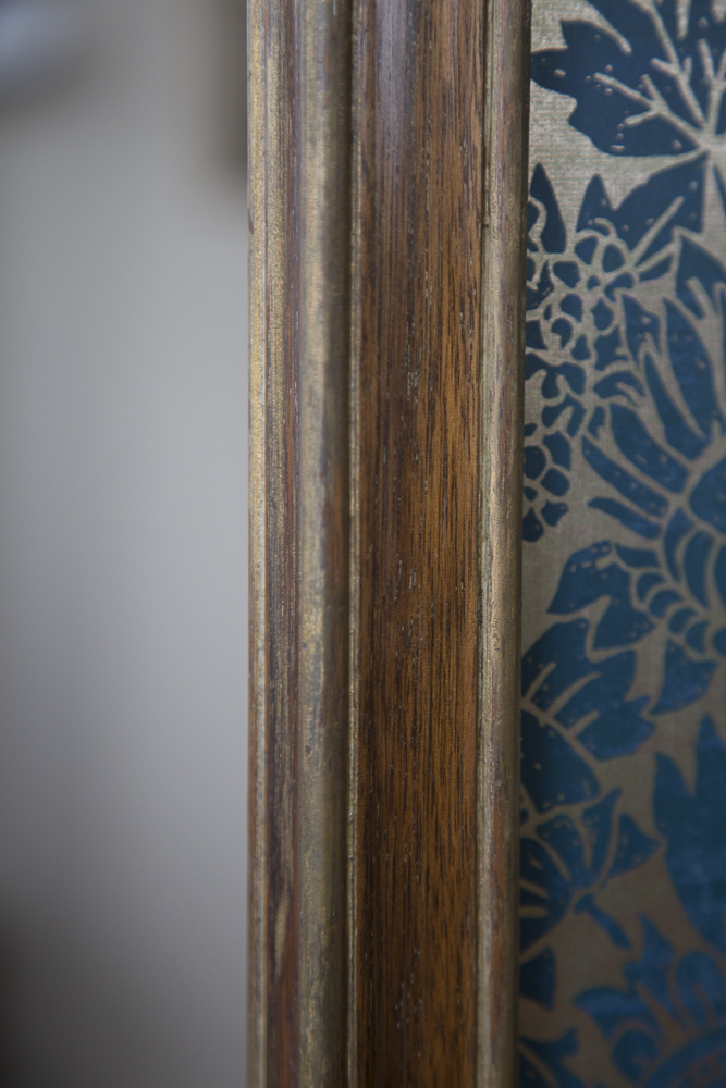 Antique Wooden Three Panel Room Divider