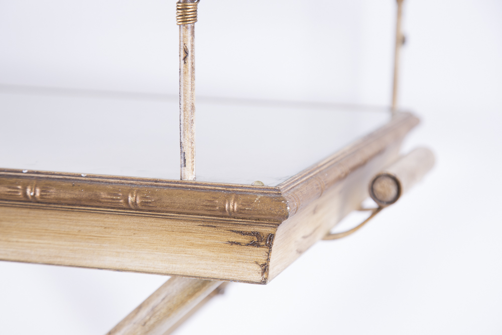 Bamboo Style Butlers Tray With Removable Rack