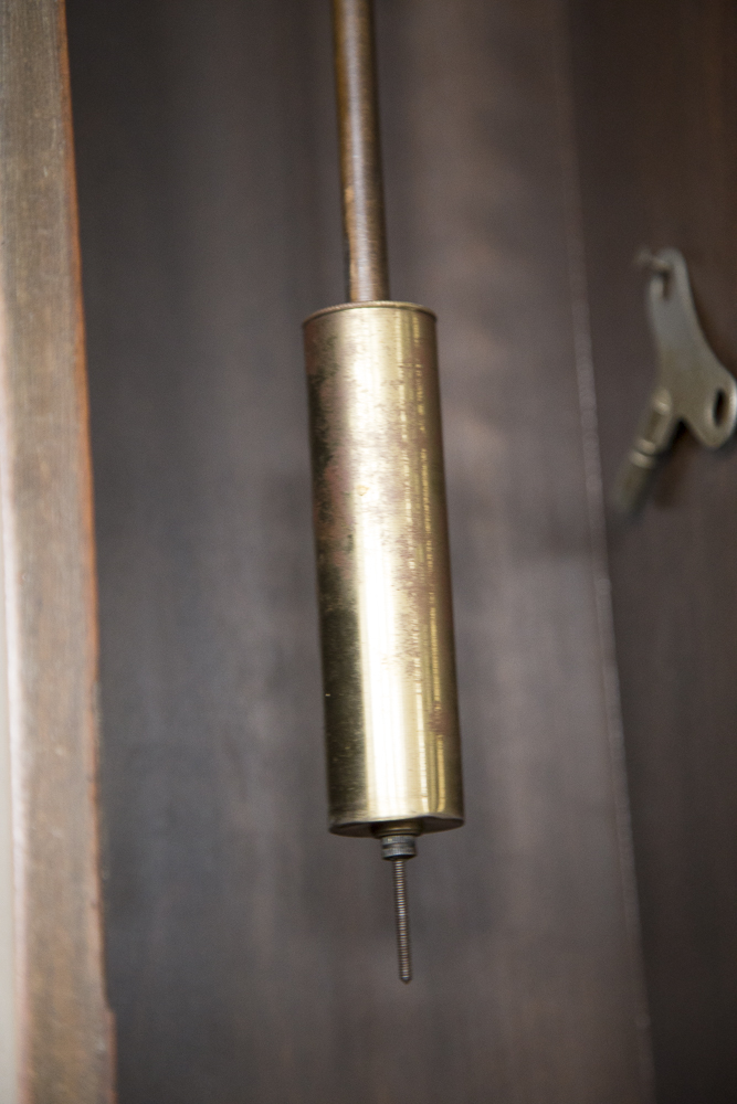 Vintage Mahogany Grandfather Clock By Colonial Manufacturing