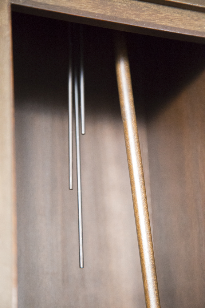 Vintage Mahogany Grandfather Clock By Colonial Manufacturing