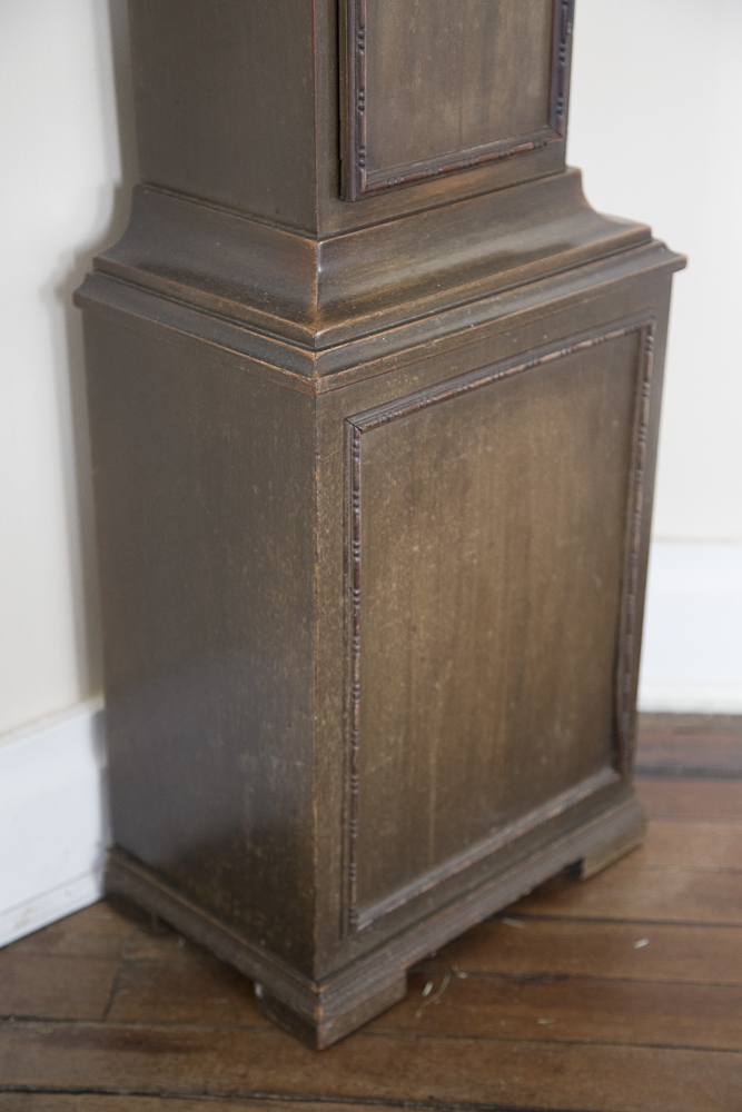 Vintage Mahogany Grandfather Clock By Colonial Manufacturing