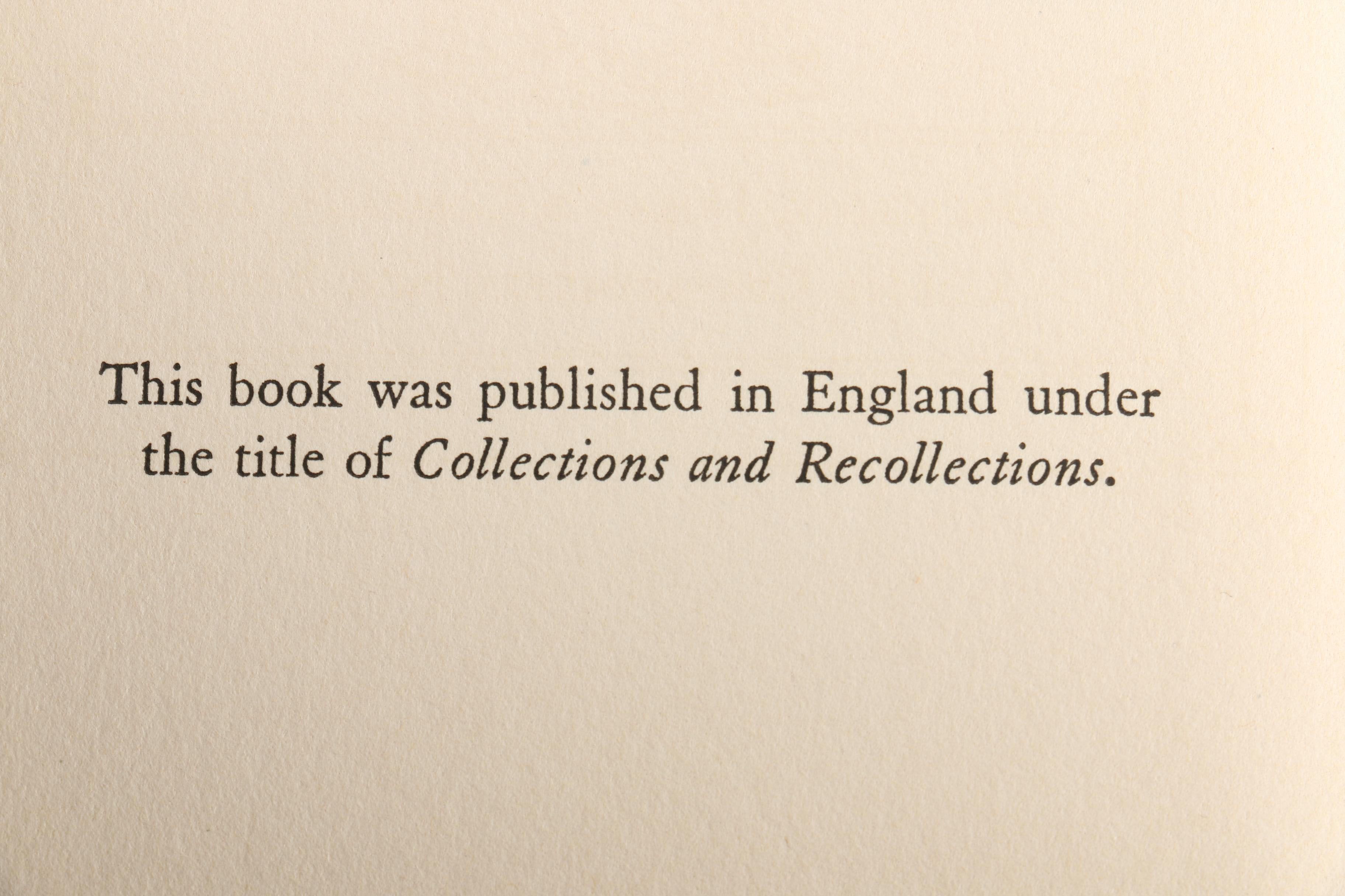 Collection of Books about Art Collector Sir Joseph Duveen