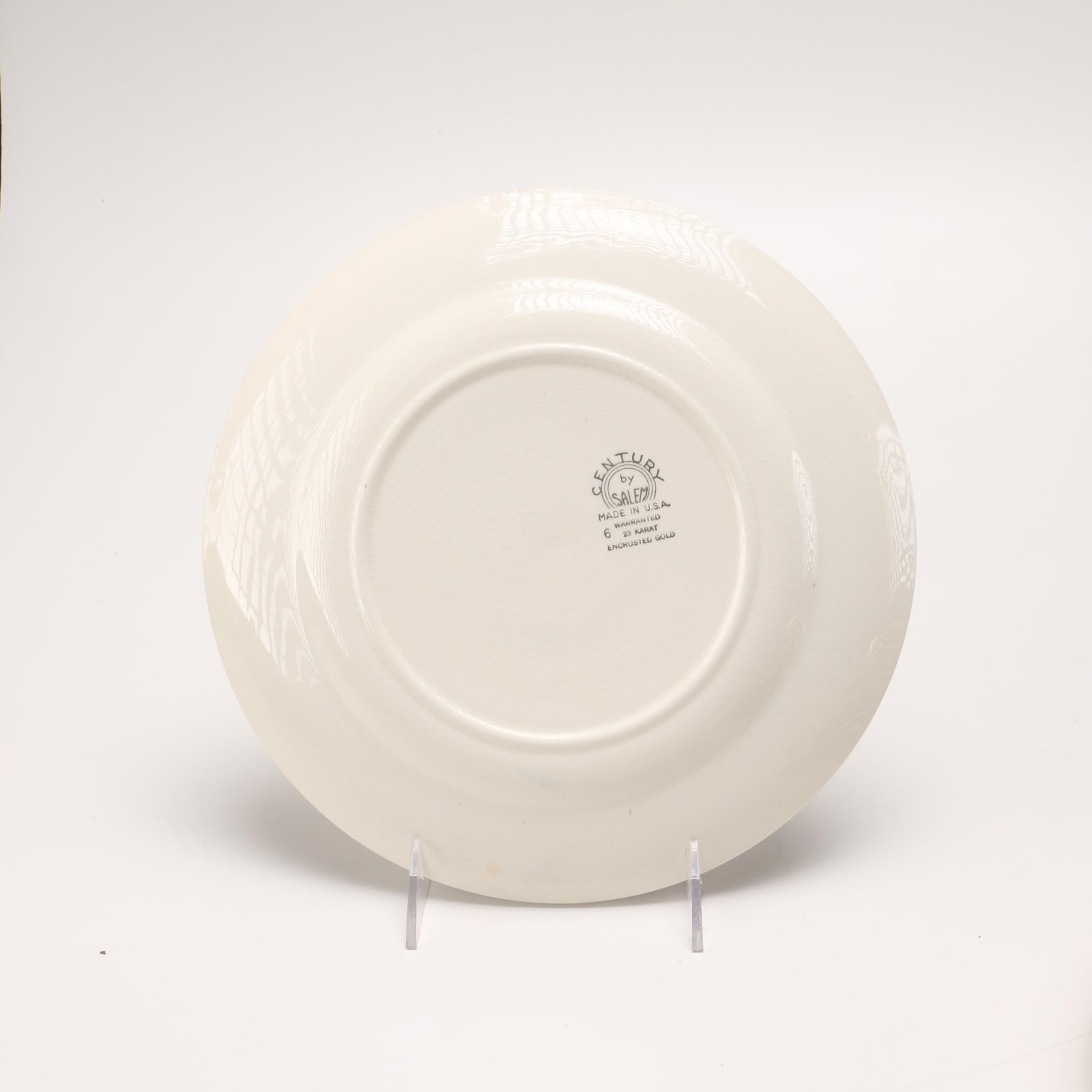 Century by Salem "Aristocrat" 23K Gold China Tableware