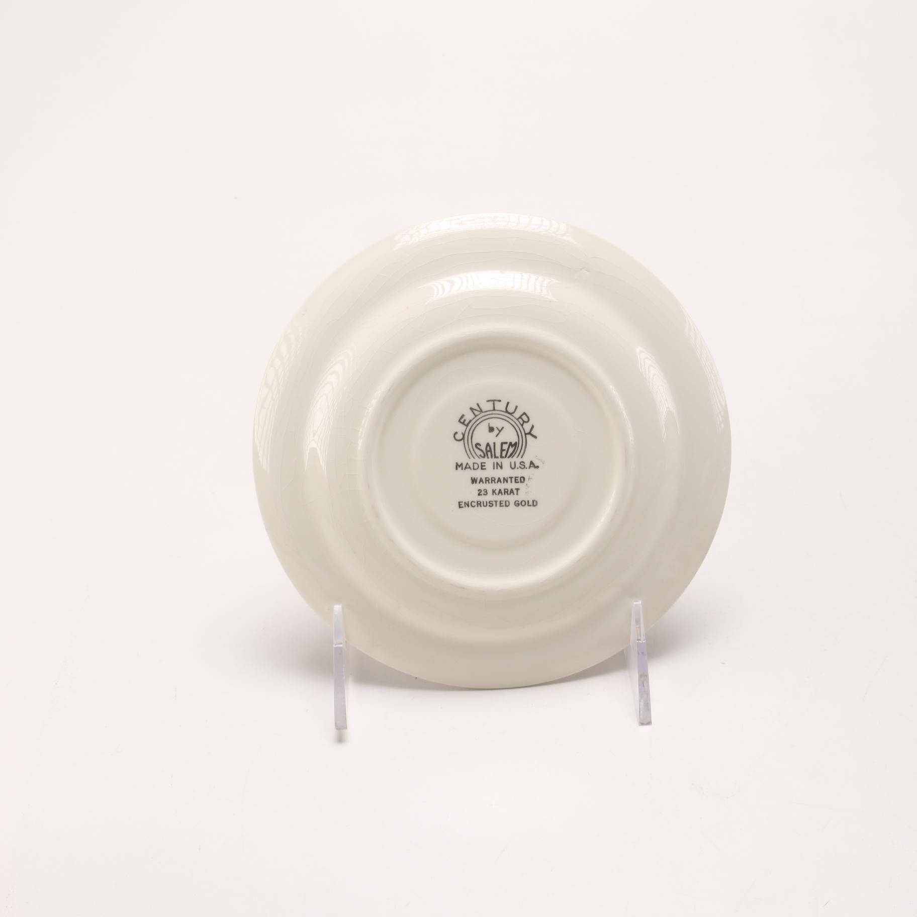 Century by Salem "Aristocrat" 23K Gold China Tableware