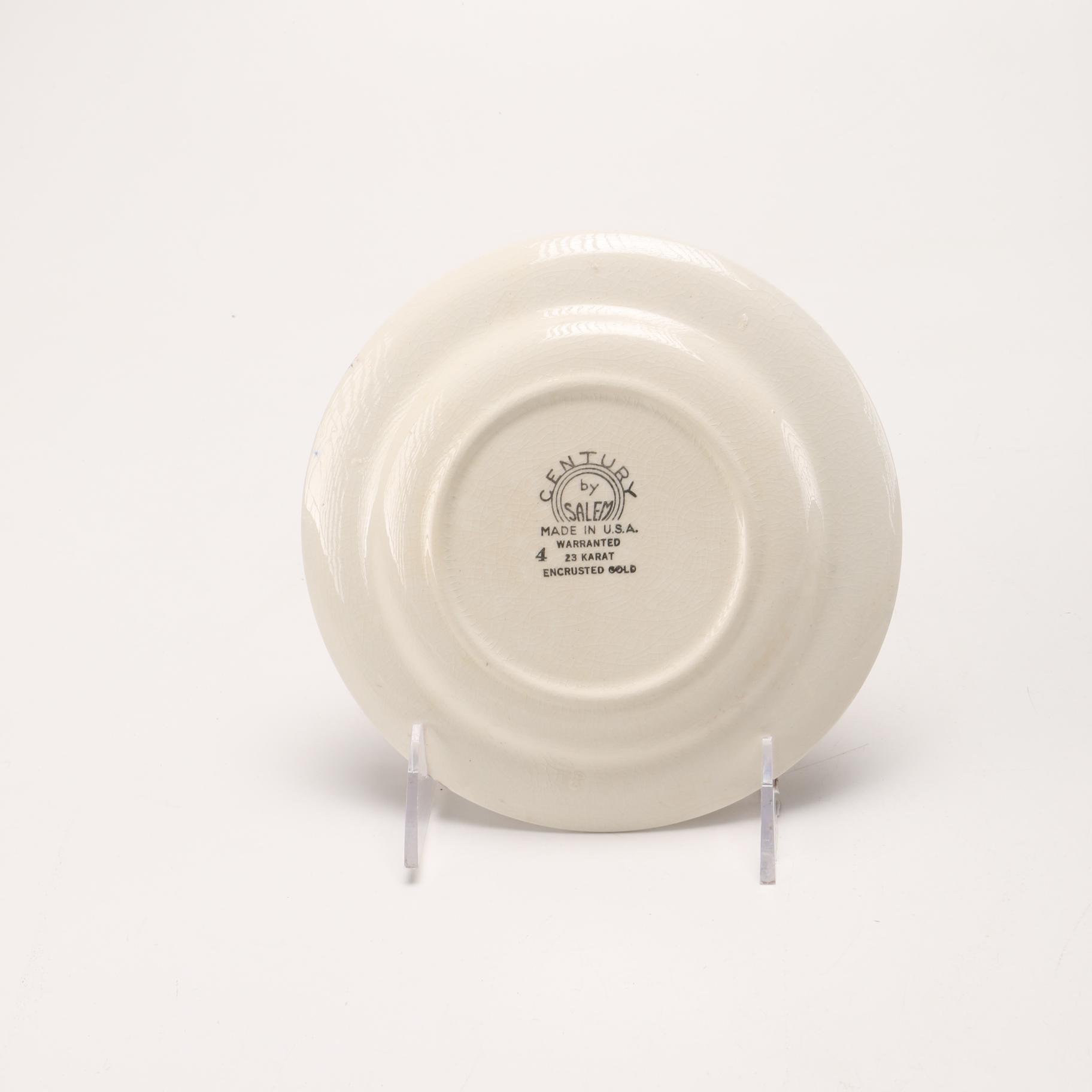 Century by Salem "Aristocrat" 23K Gold China Tableware