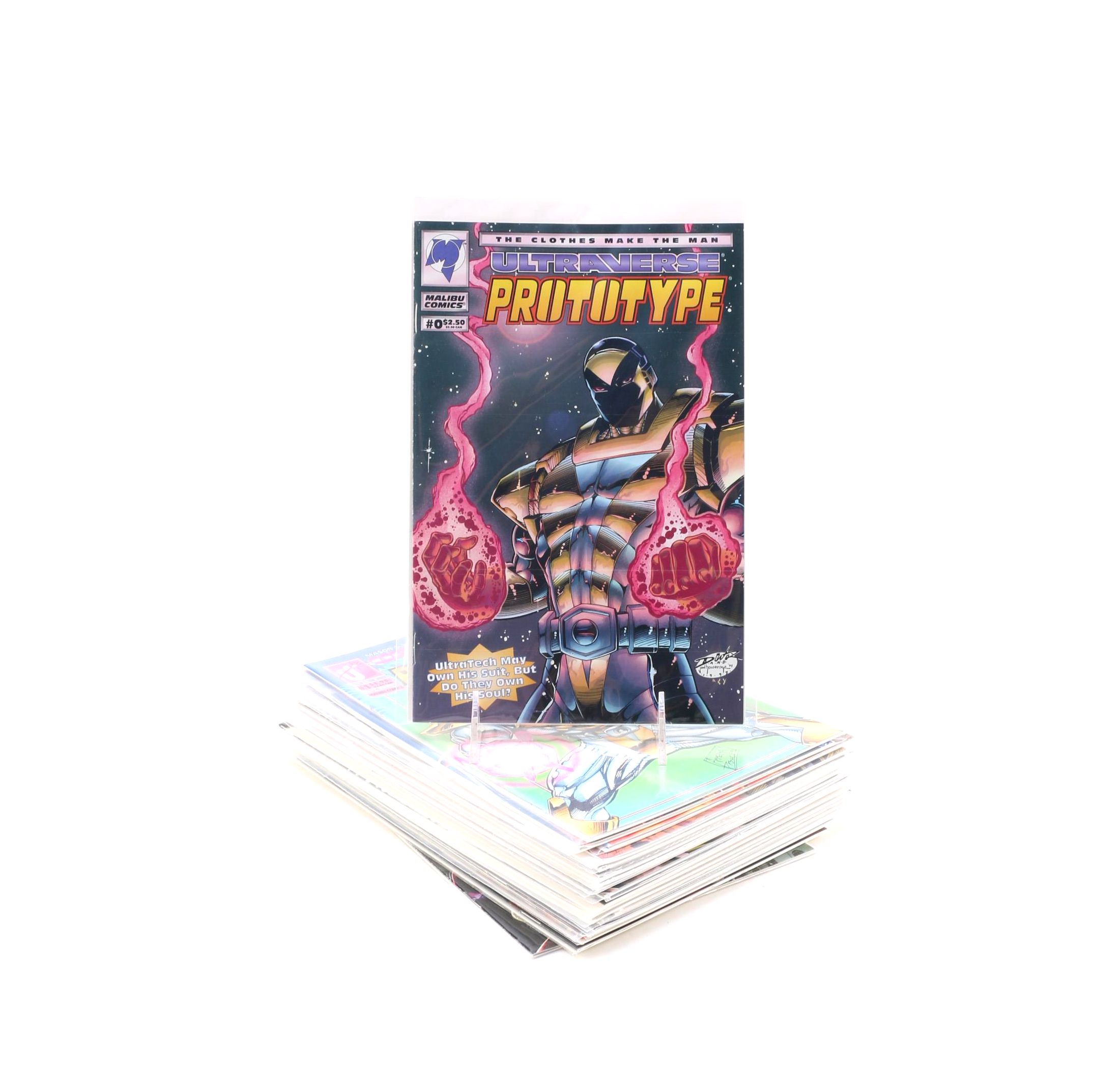 Modern Age Malibu Ultraverse Comics Including "Prototype" and "Solitaire"