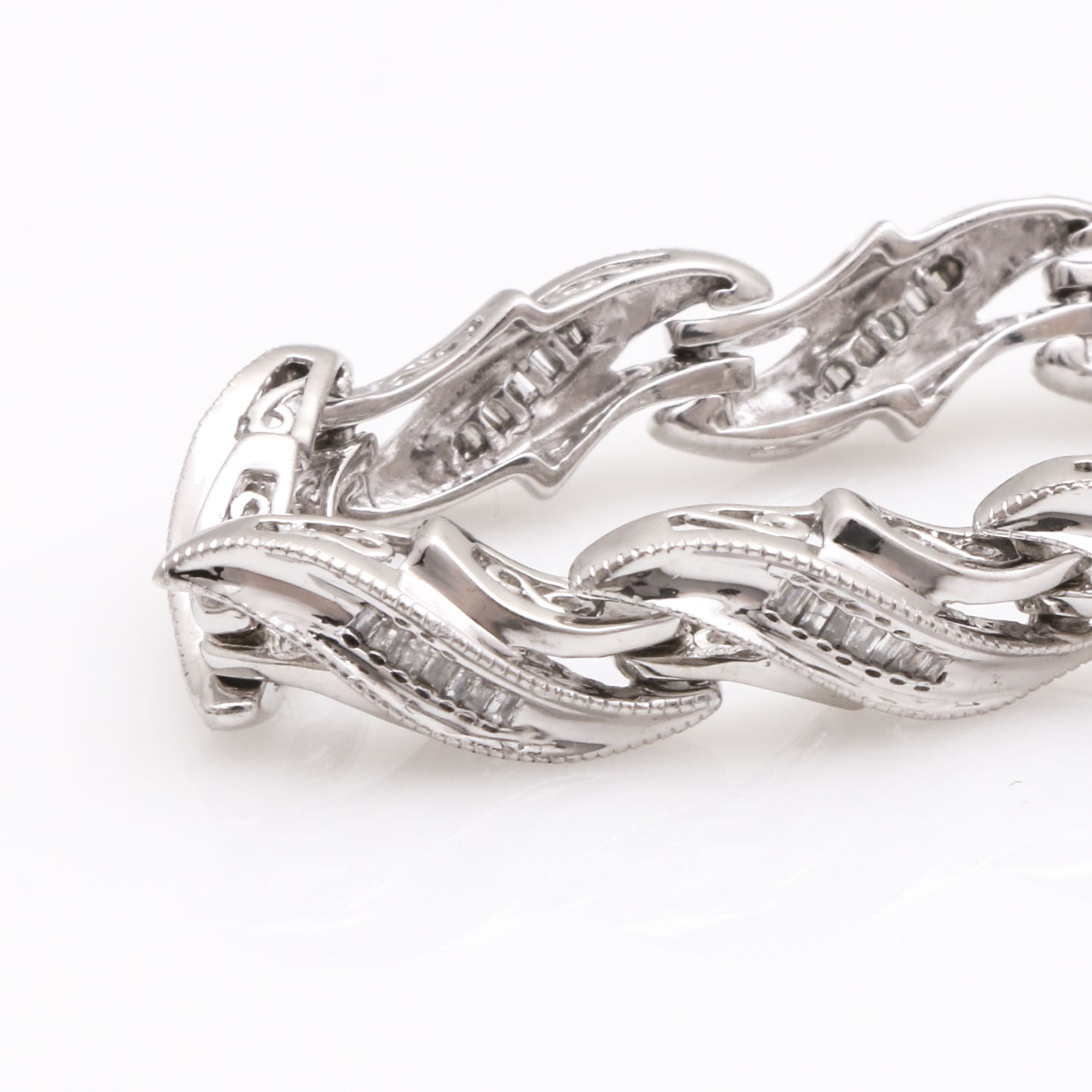 Sterling Silver Diamond Bracelet
