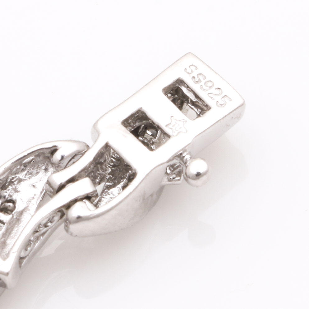 Sterling Silver Diamond Bracelet