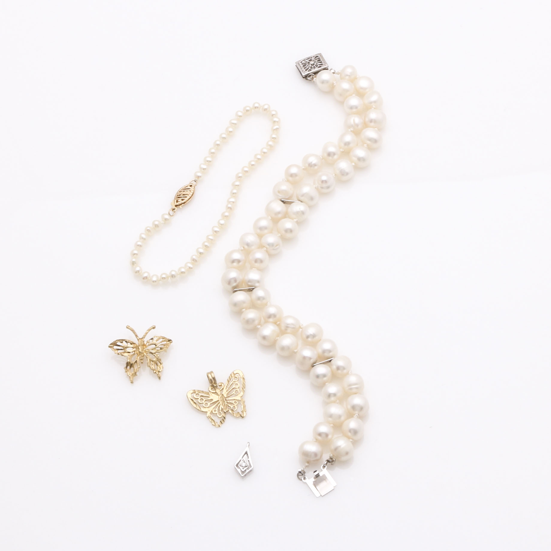 Yellow and White Gold Jewelry Assortment