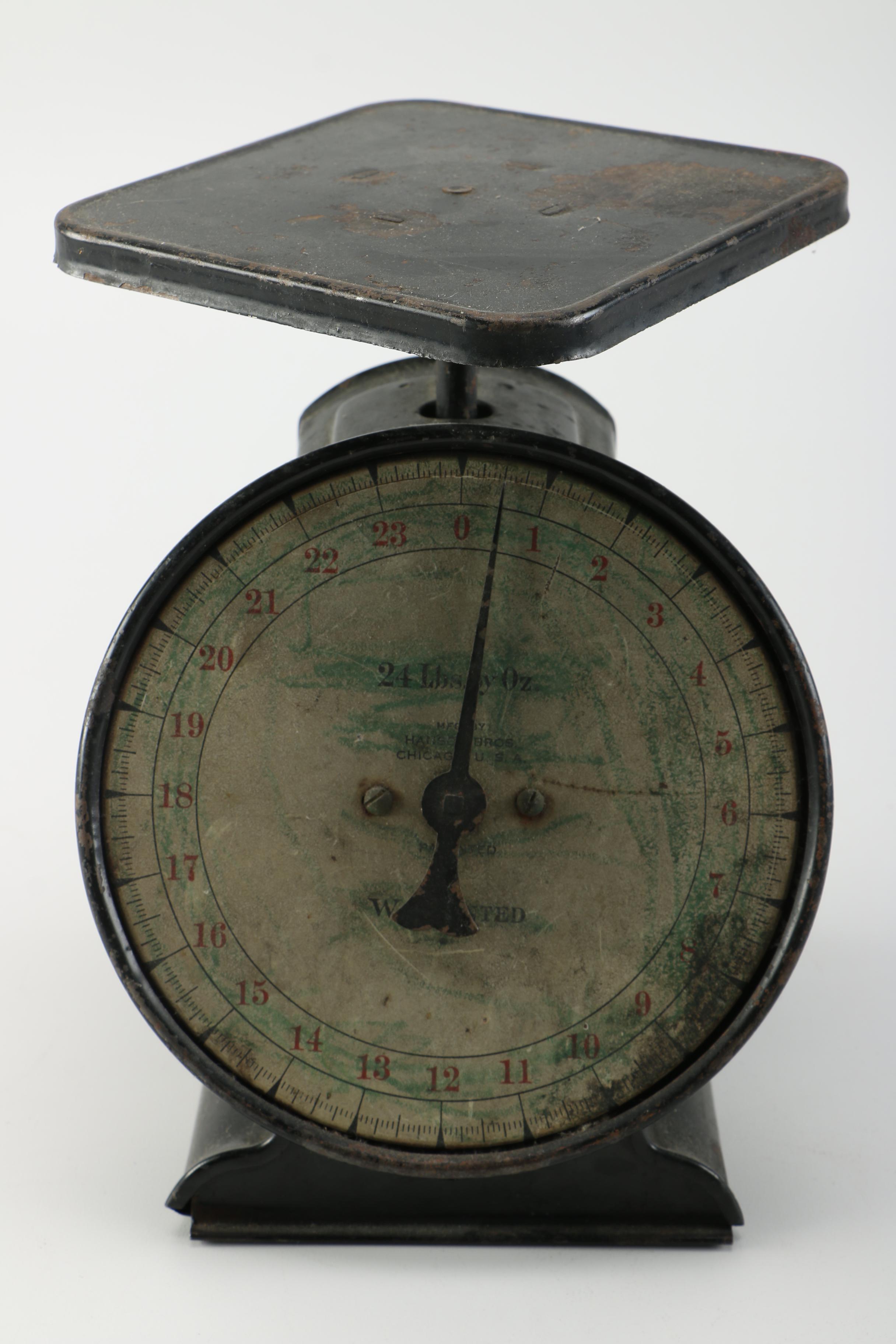 Vintage Metal Postal Weighing Scales