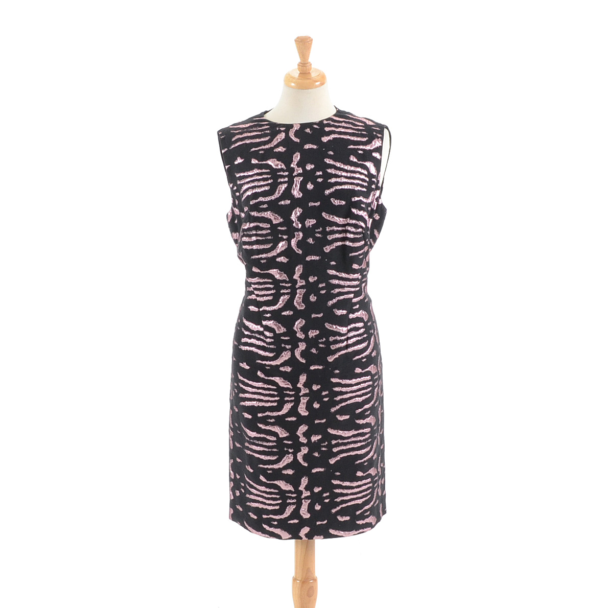 Versace Collection Metallic Jacquard Shift Dress