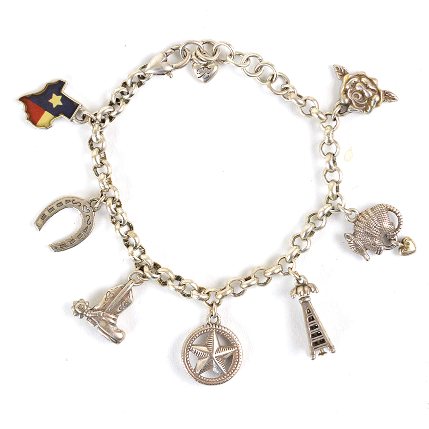 Texas Themed Charm Bracelet
