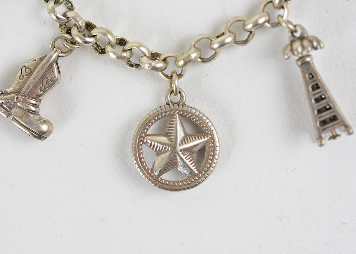 Texas Themed Charm Bracelet