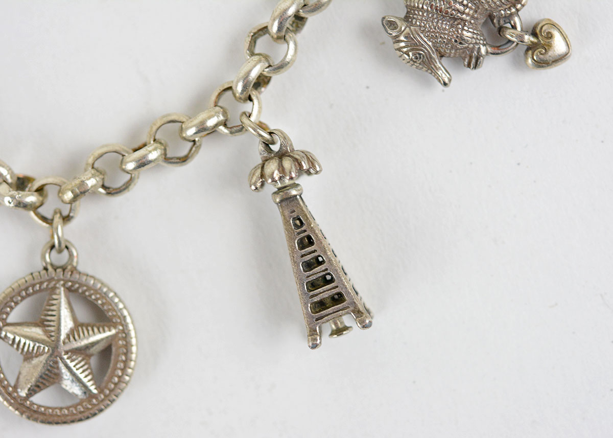 Texas Themed Charm Bracelet