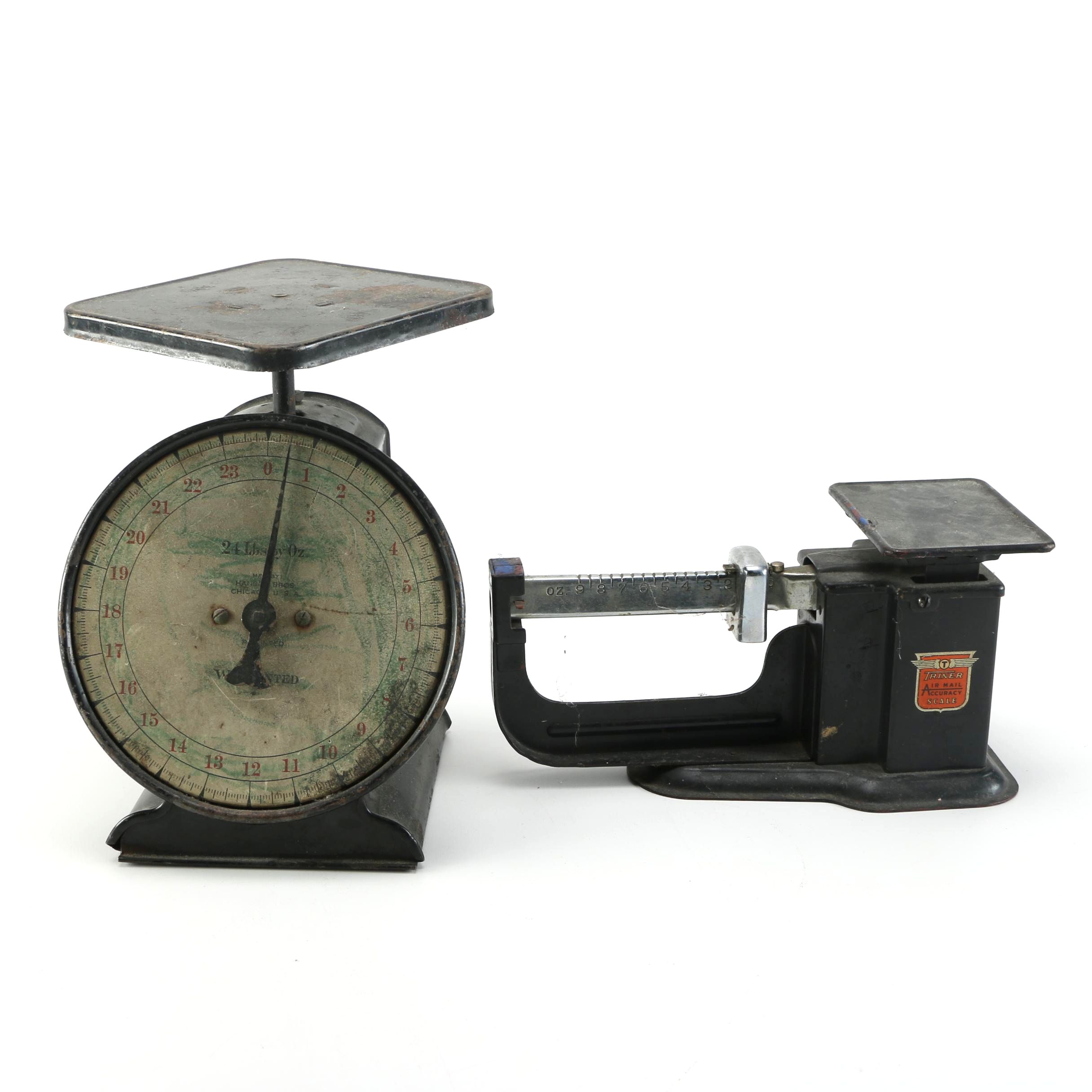 Vintage Metal Postal Weighing Scales