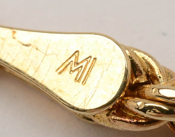 Pairing of 14K Yellow Gold Rope Chain Earrings and Bracelet