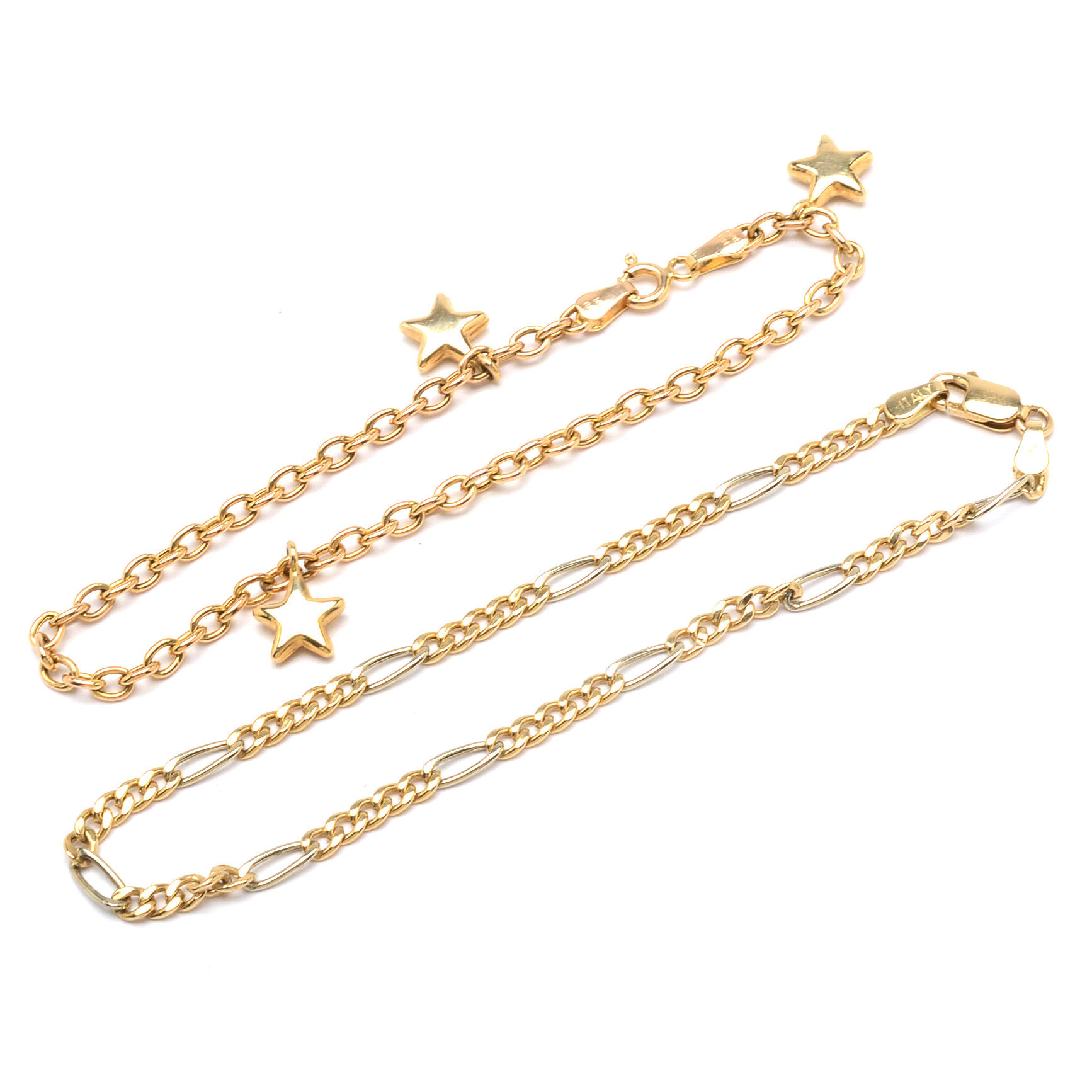 Pairing of 14K Yellow Gold Bracelets