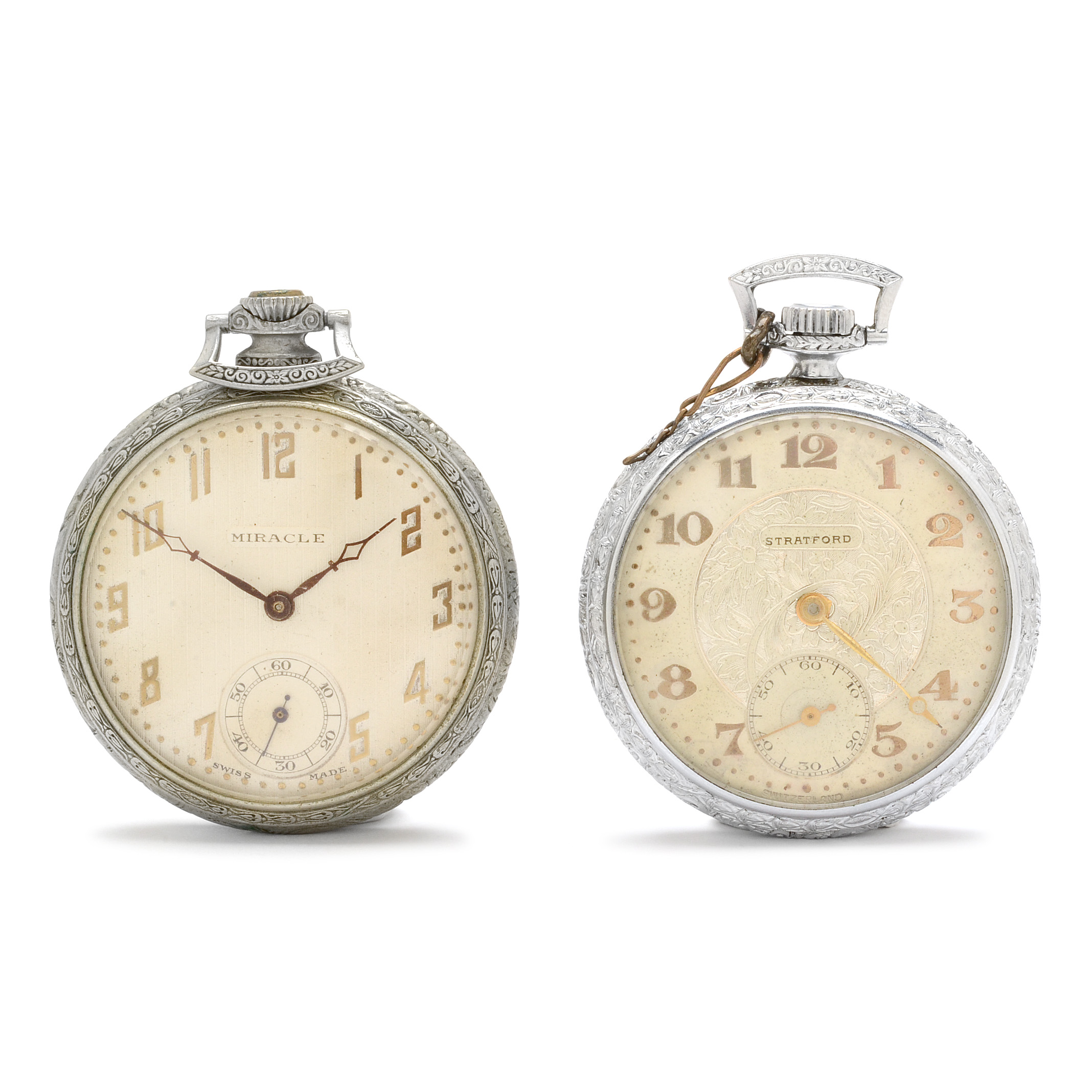 Pairing of Vintage Swiss Made Pocket Watches