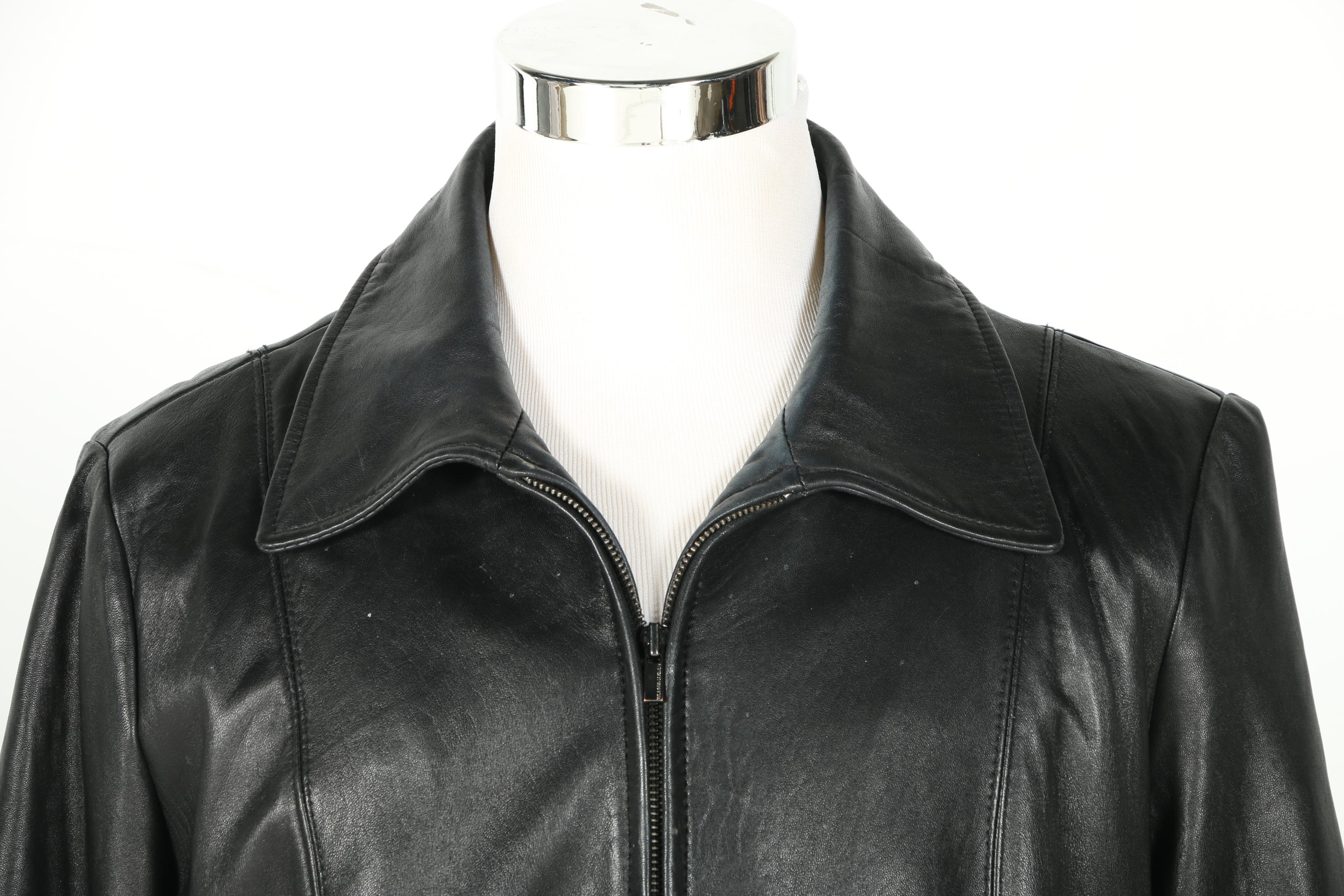 Wilsons Leather Black Leather Thinsulate Jacket