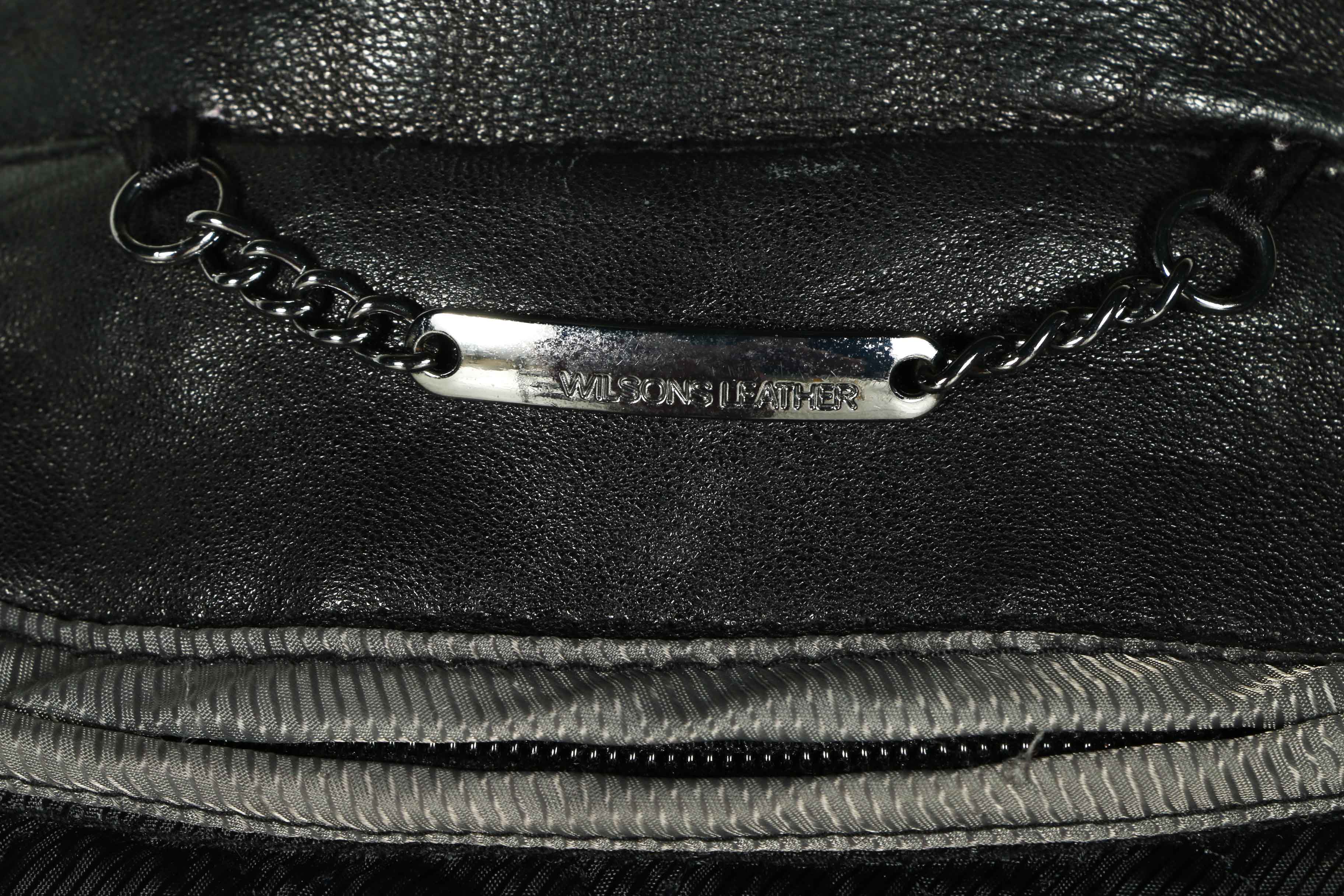 Wilsons Leather Black Leather Thinsulate Jacket