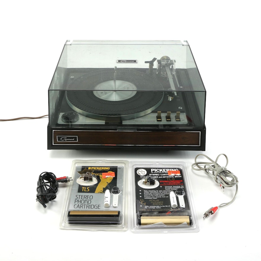 Garrard Z2000B Record Player With Replacement Cartridges