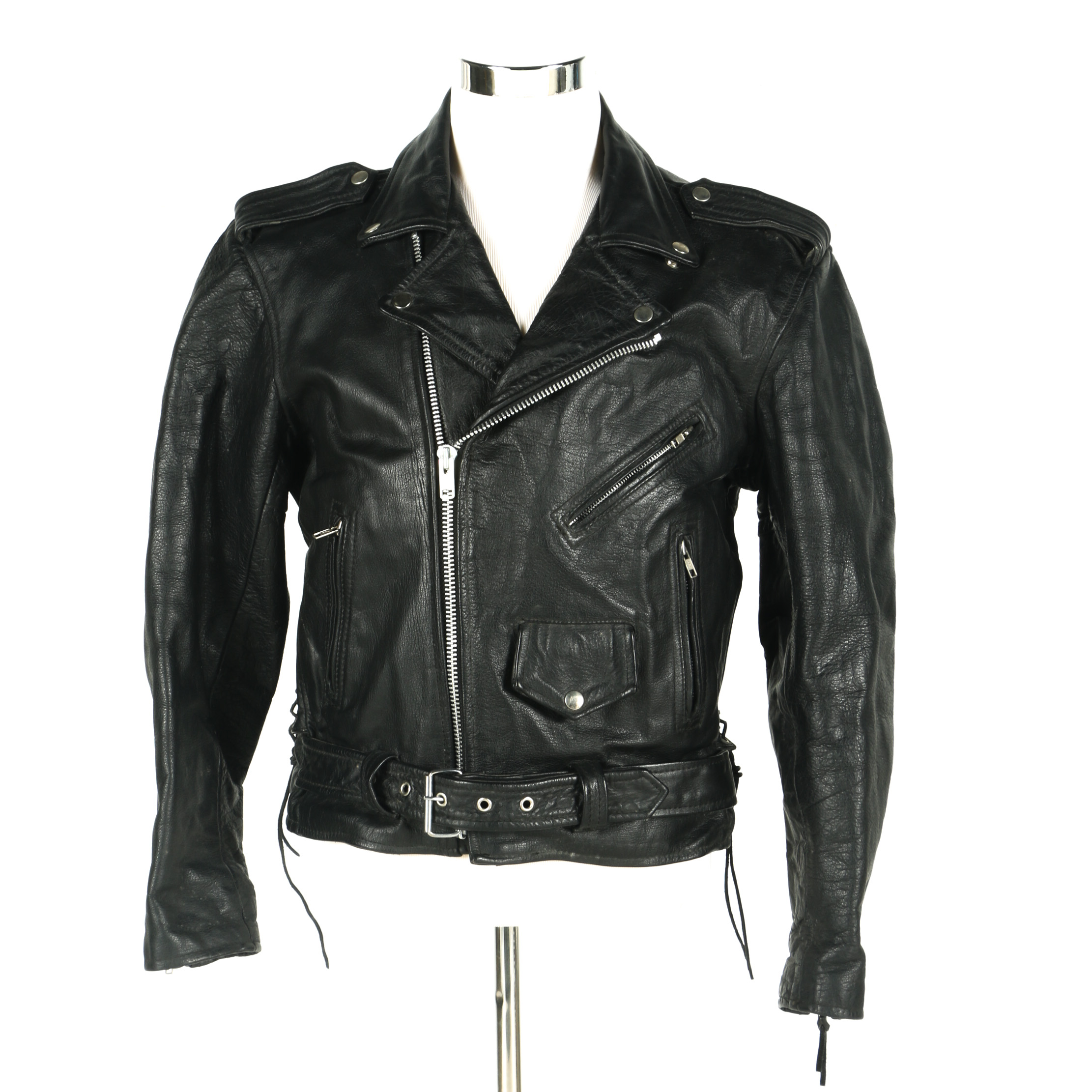 The Alley Chicago Men's Leather Motorcycle Jacket