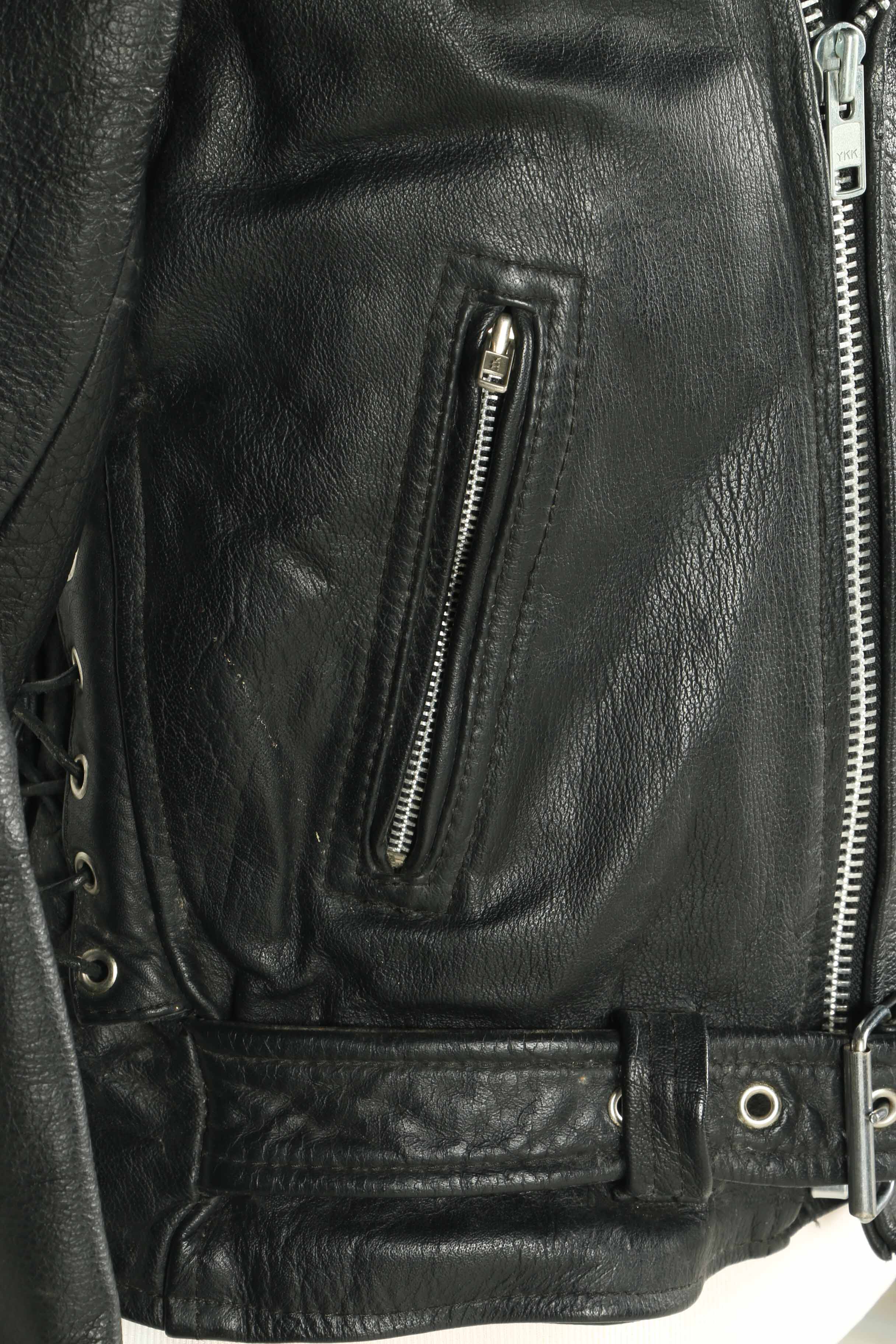 The Alley Chicago Men's Leather Motorcycle Jacket