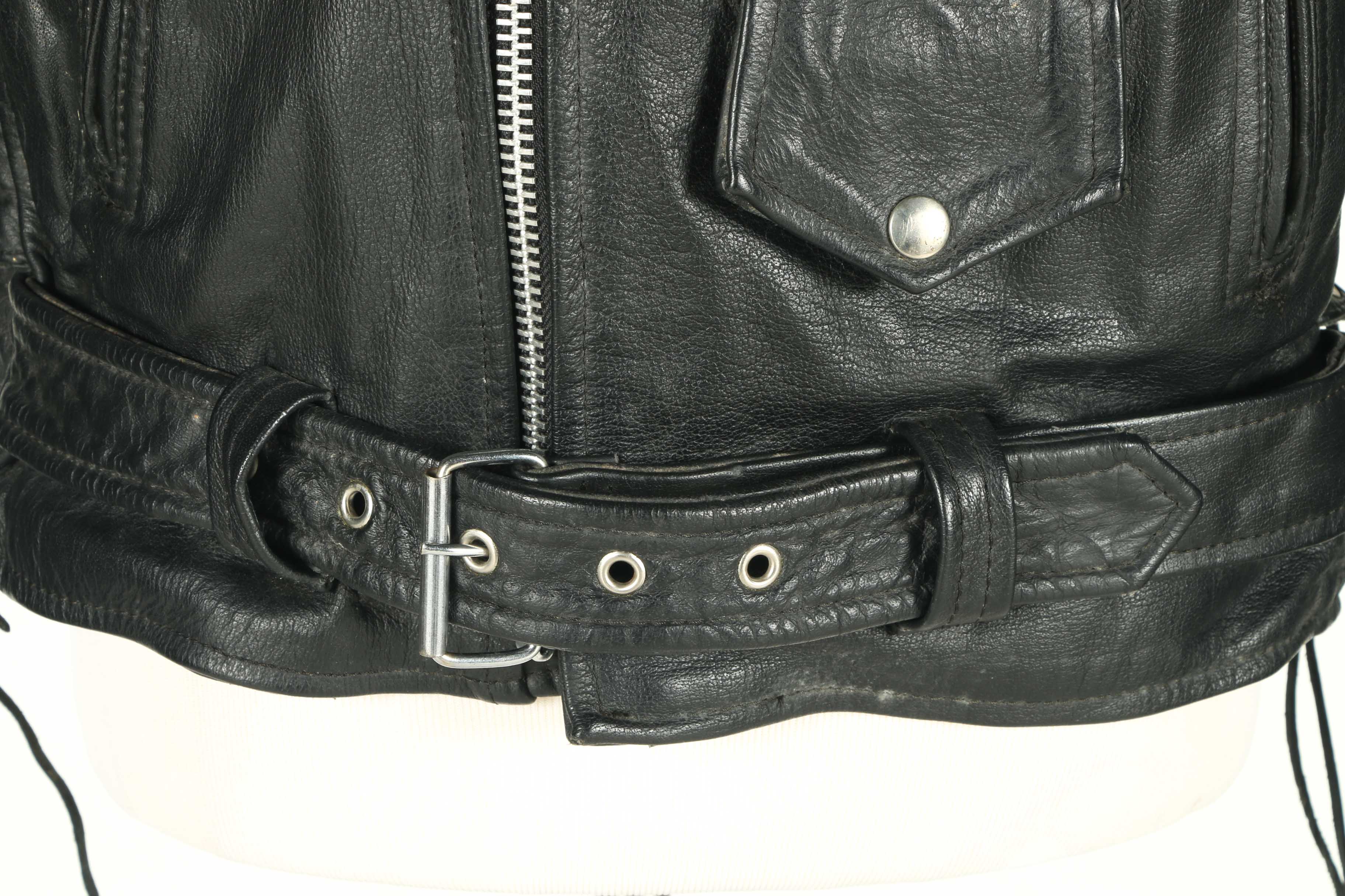 The Alley Chicago Men's Leather Motorcycle Jacket