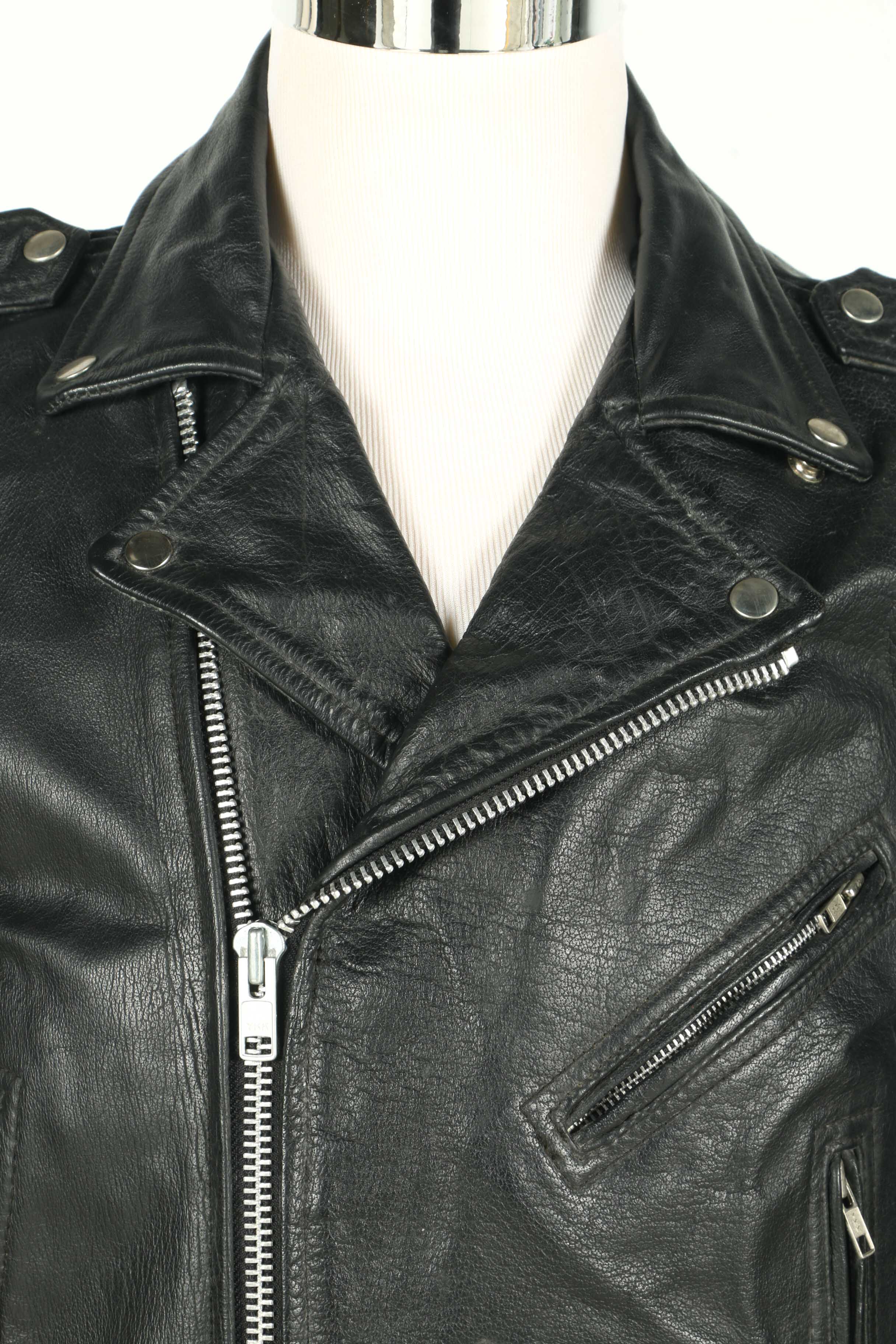 The Alley Chicago Men's Leather Motorcycle Jacket