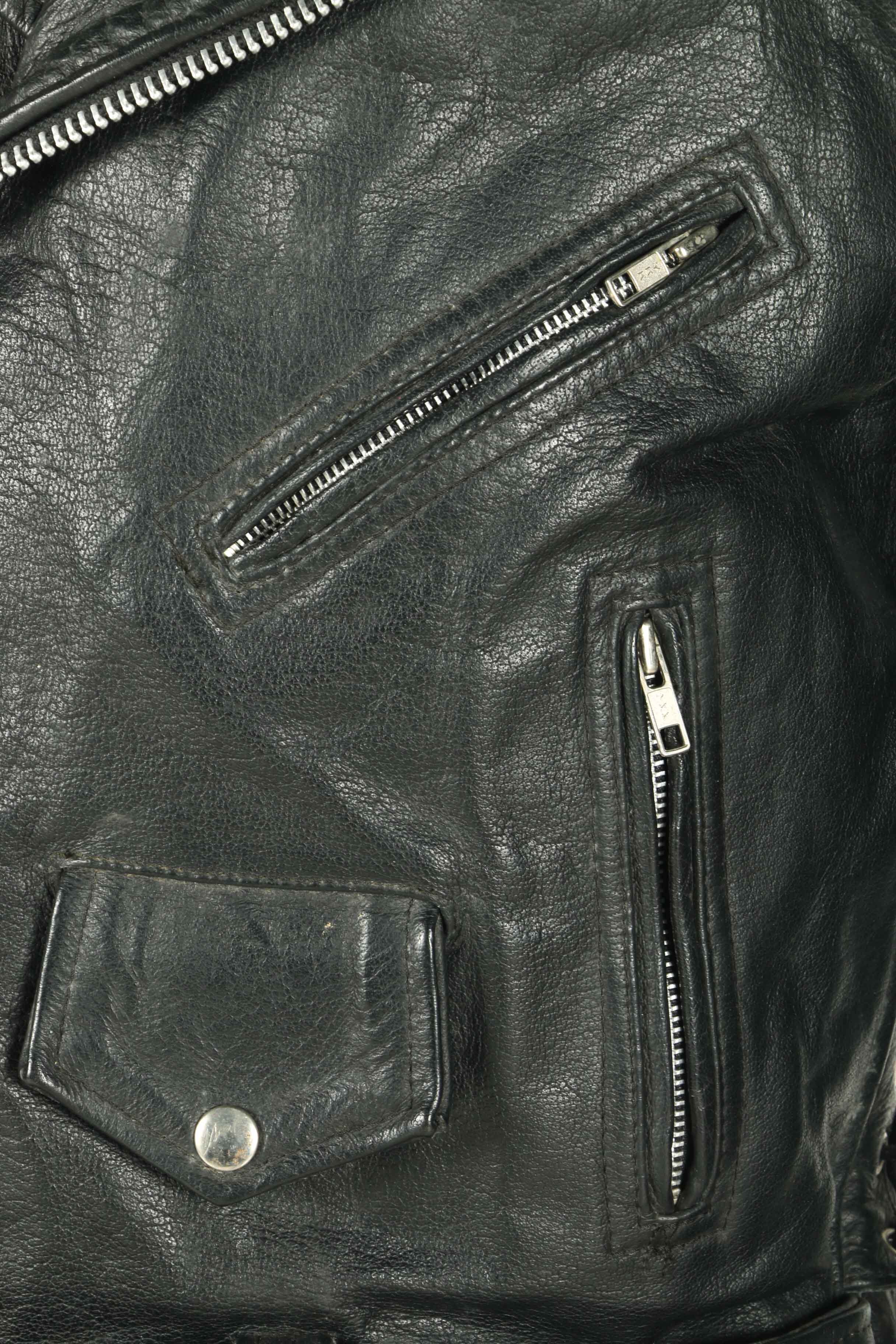 The Alley Chicago Men's Leather Motorcycle Jacket