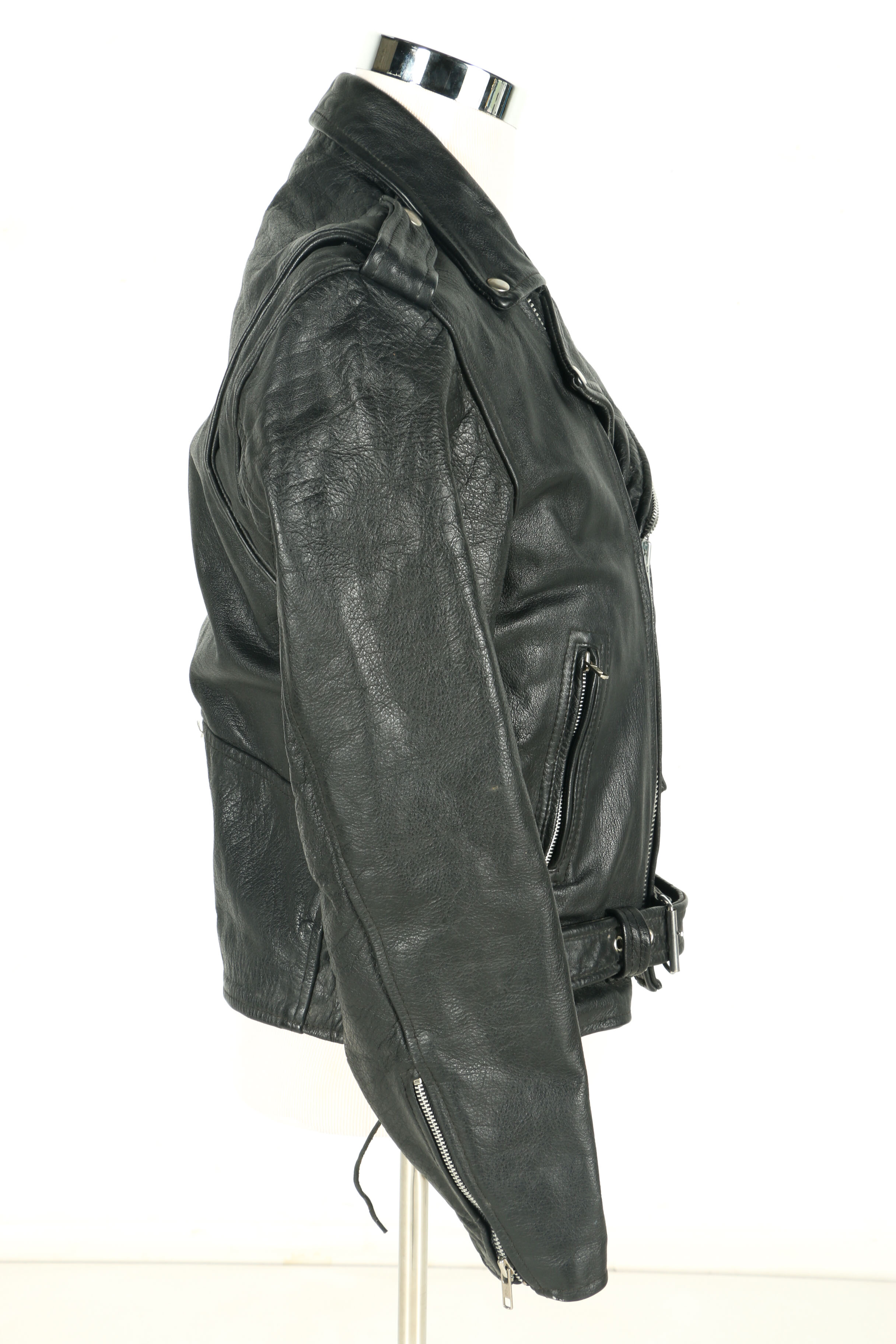 The Alley Chicago Men's Leather Motorcycle Jacket