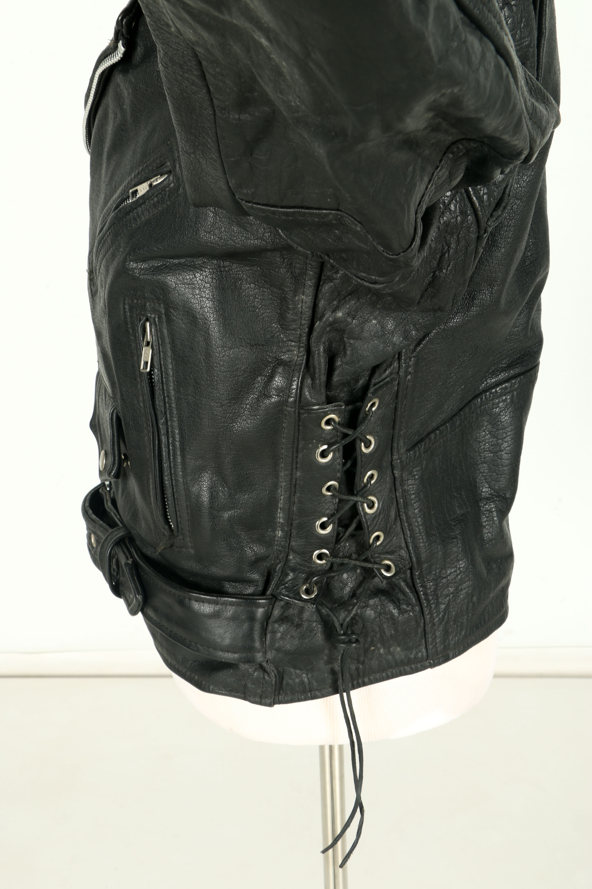 The Alley Chicago Men's Leather Motorcycle Jacket