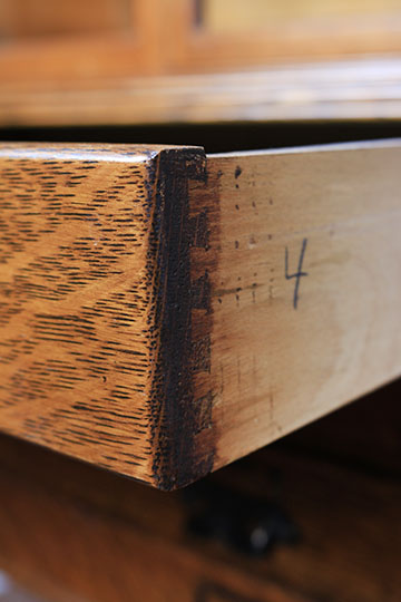 Vintage Oak Specimen Cabinet