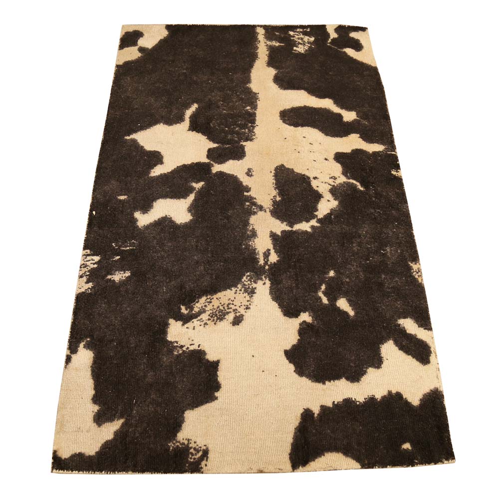 Pottery Barn Cow Print Wool Area Rug