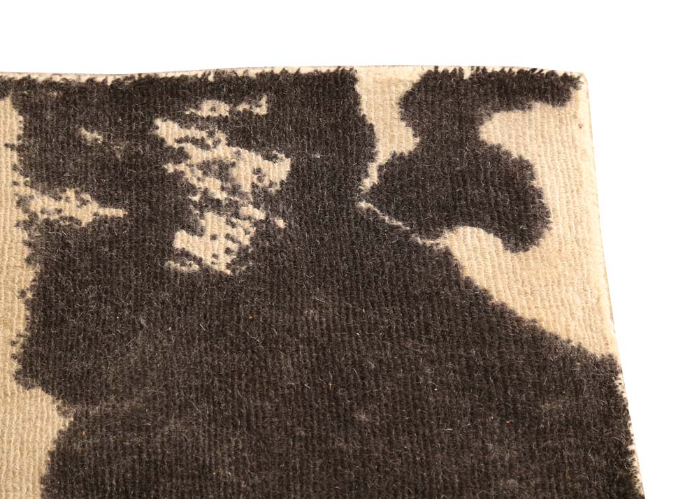 Pottery Barn Cow Print Wool Area Rug
