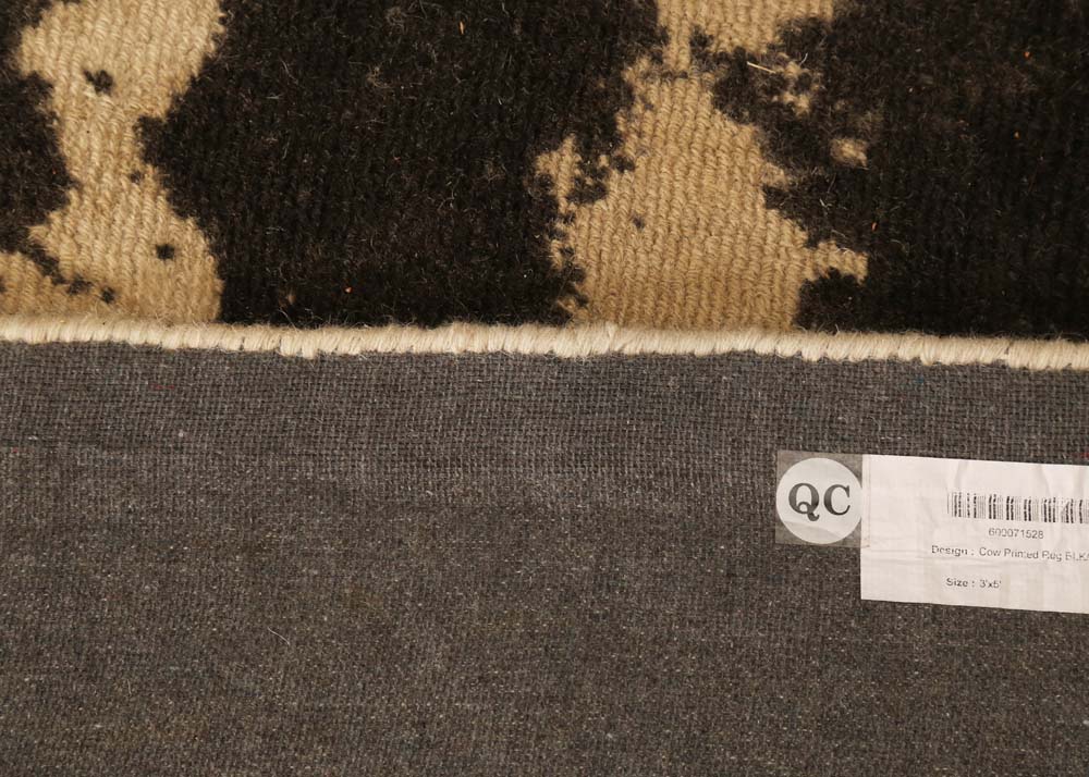 Pottery Barn Cow Print Wool Area Rug