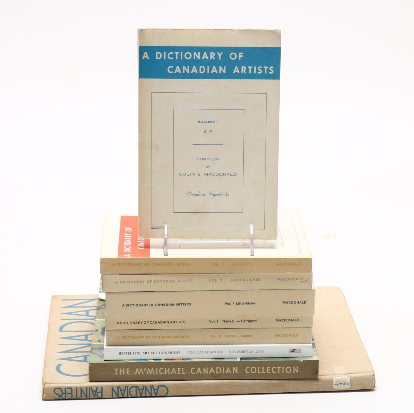 Collection of Books on Canadian Artist