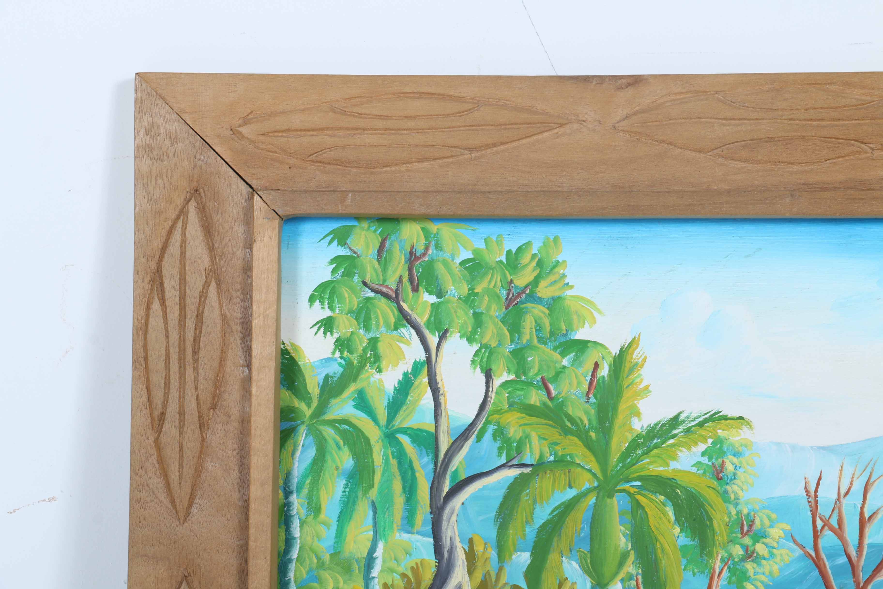 Clausel Carrier Signed Original Oil Painting of a Village Scene