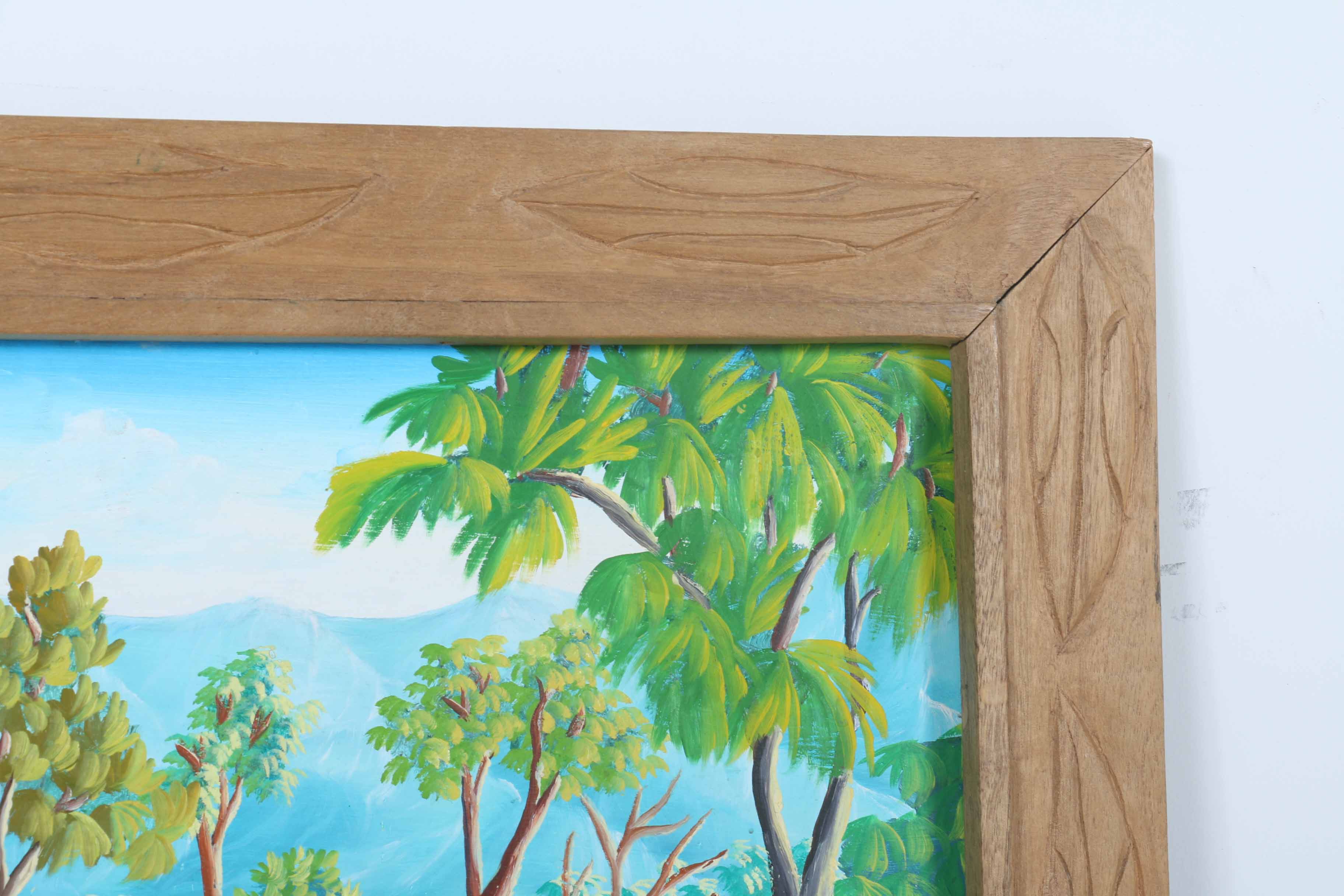 Clausel Carrier Signed Original Oil Painting of a Village Scene